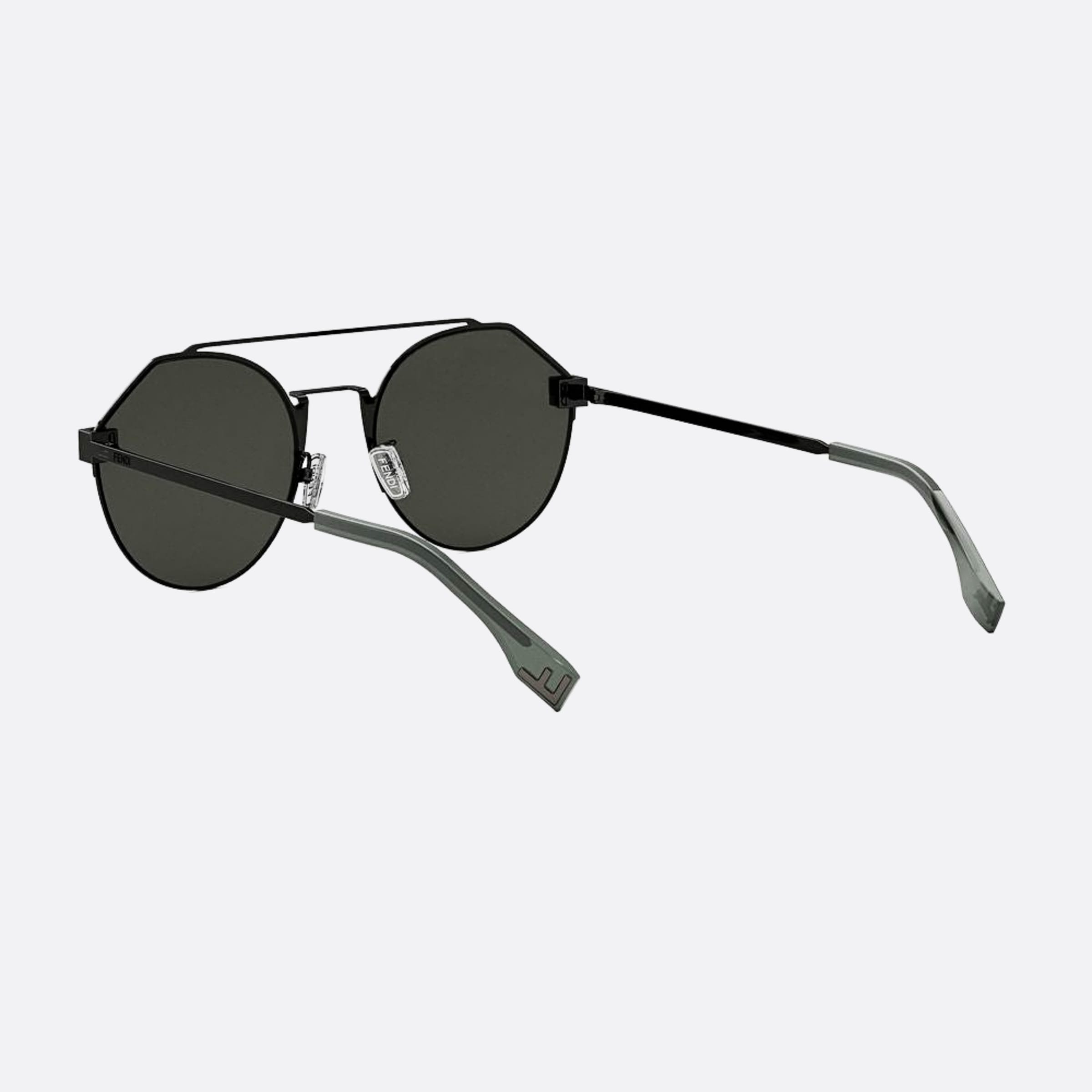 Fendi 55mm Fendi Sky 14a Black Round Men Sunglasses - Lifestyle Shot