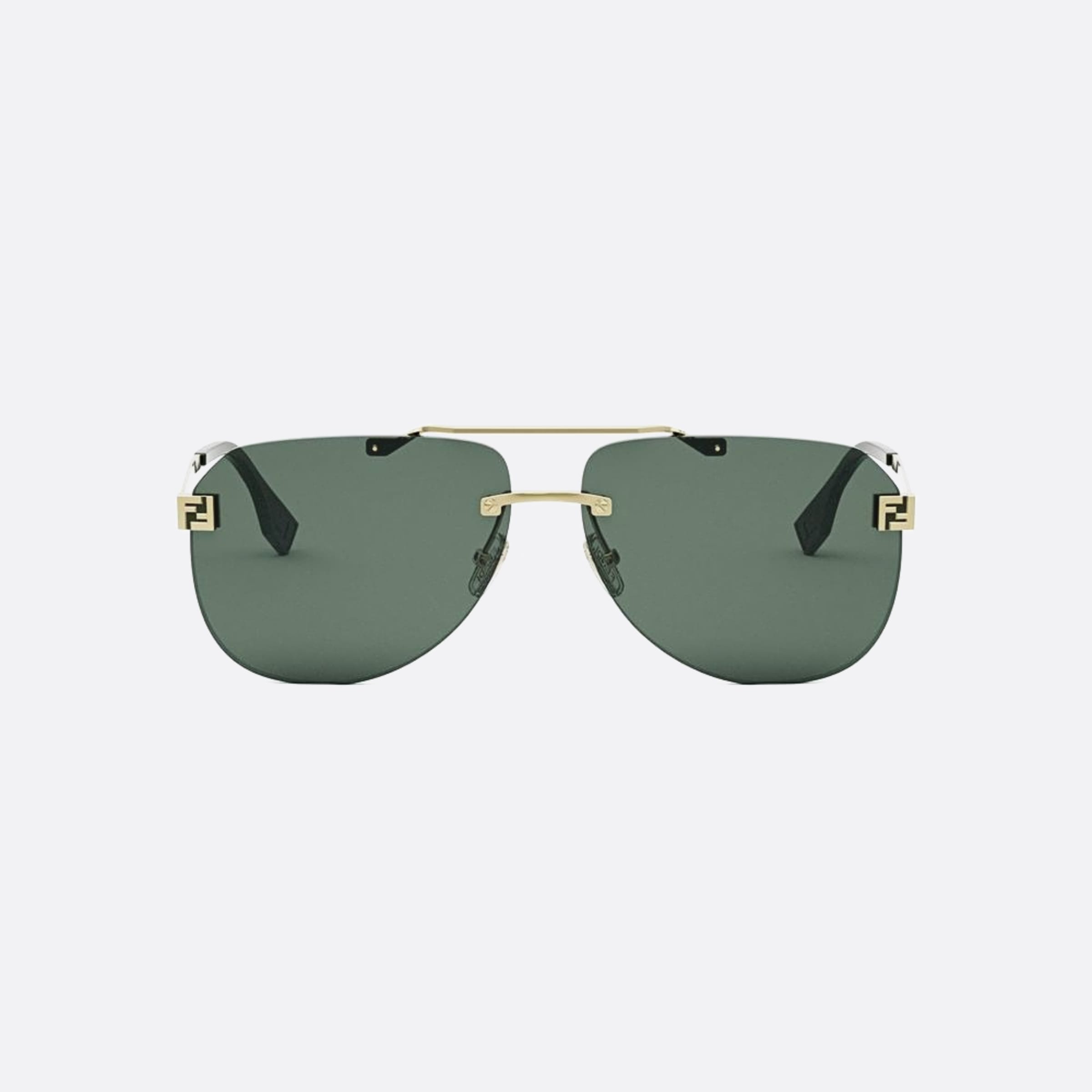 Fendi 61mm Fendi Sky 32n Gold Pilot Men Sunglasses - Main View