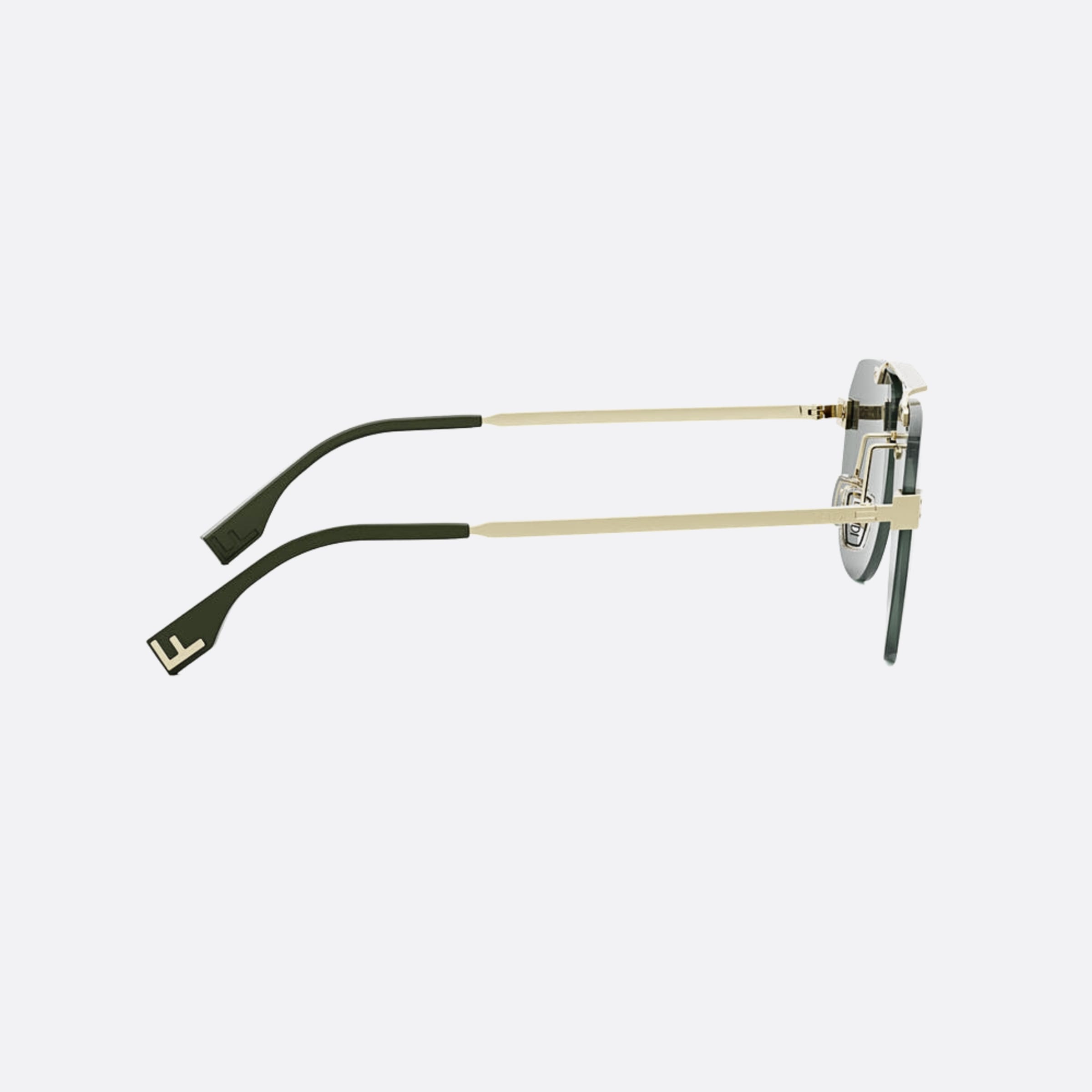 Fendi 61mm Fendi Sky 32n Gold Pilot Men Sunglasses - Additional Angle