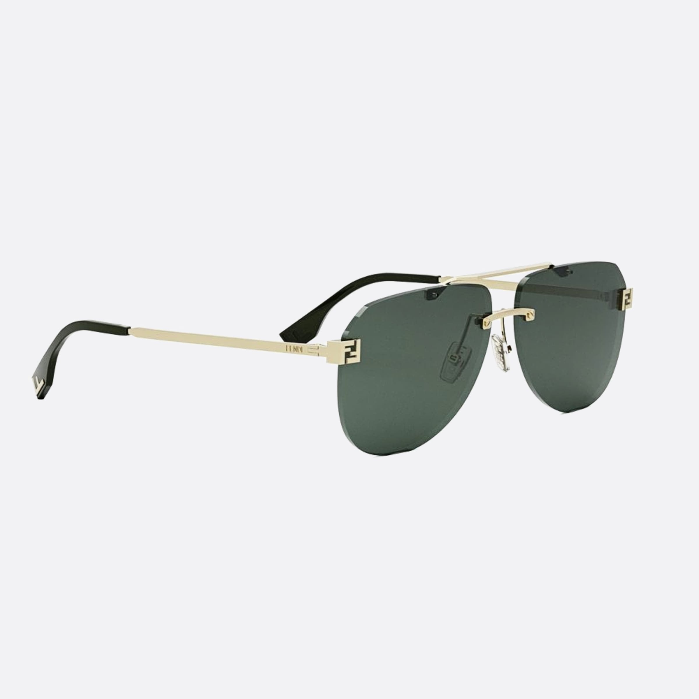 Fendi 61mm Fendi Sky 32n Gold Pilot Men Sunglasses - Additional Angle