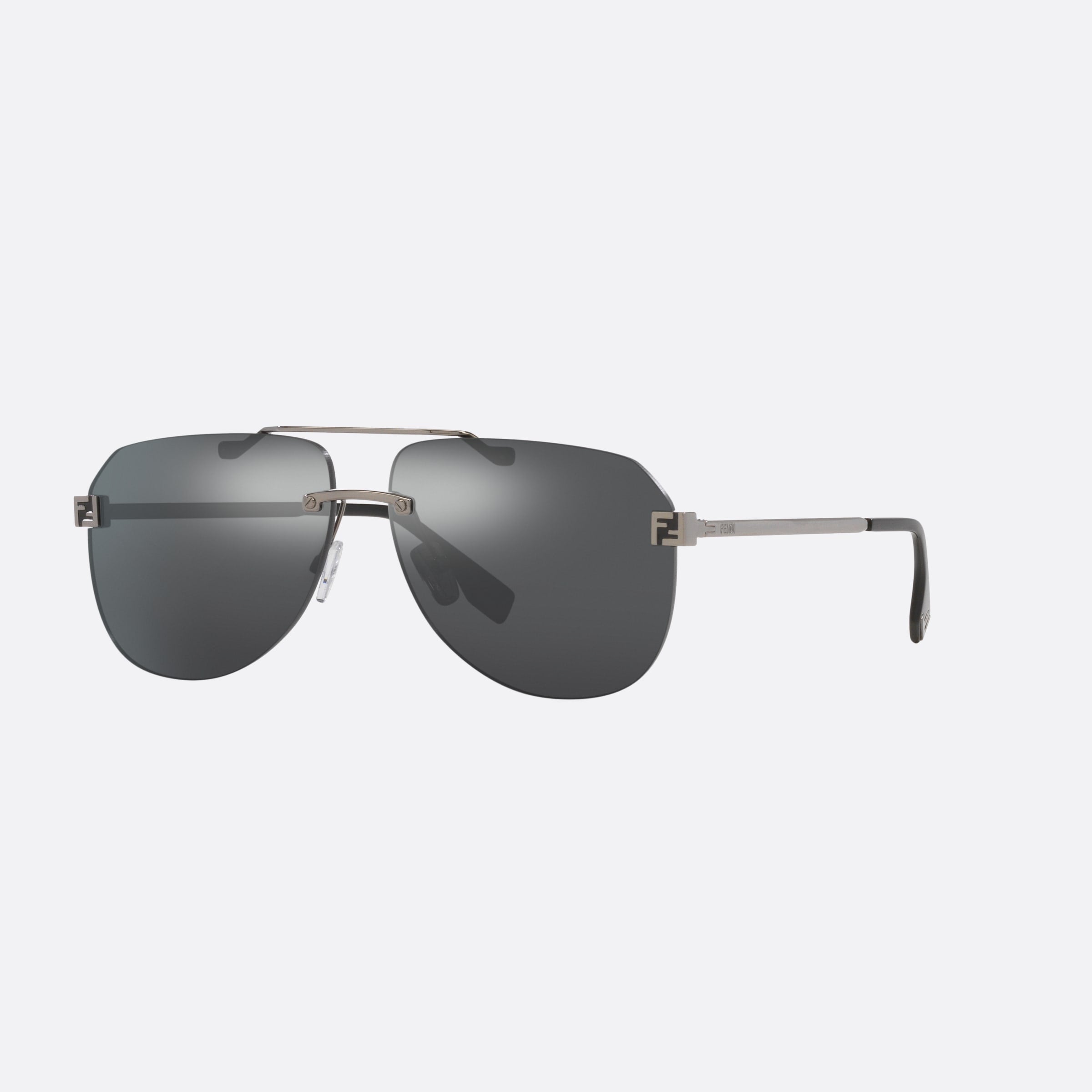 Fendi 61mm Fendi Sky Fe40115u Grey Pilot Men Sunglasses - Main View