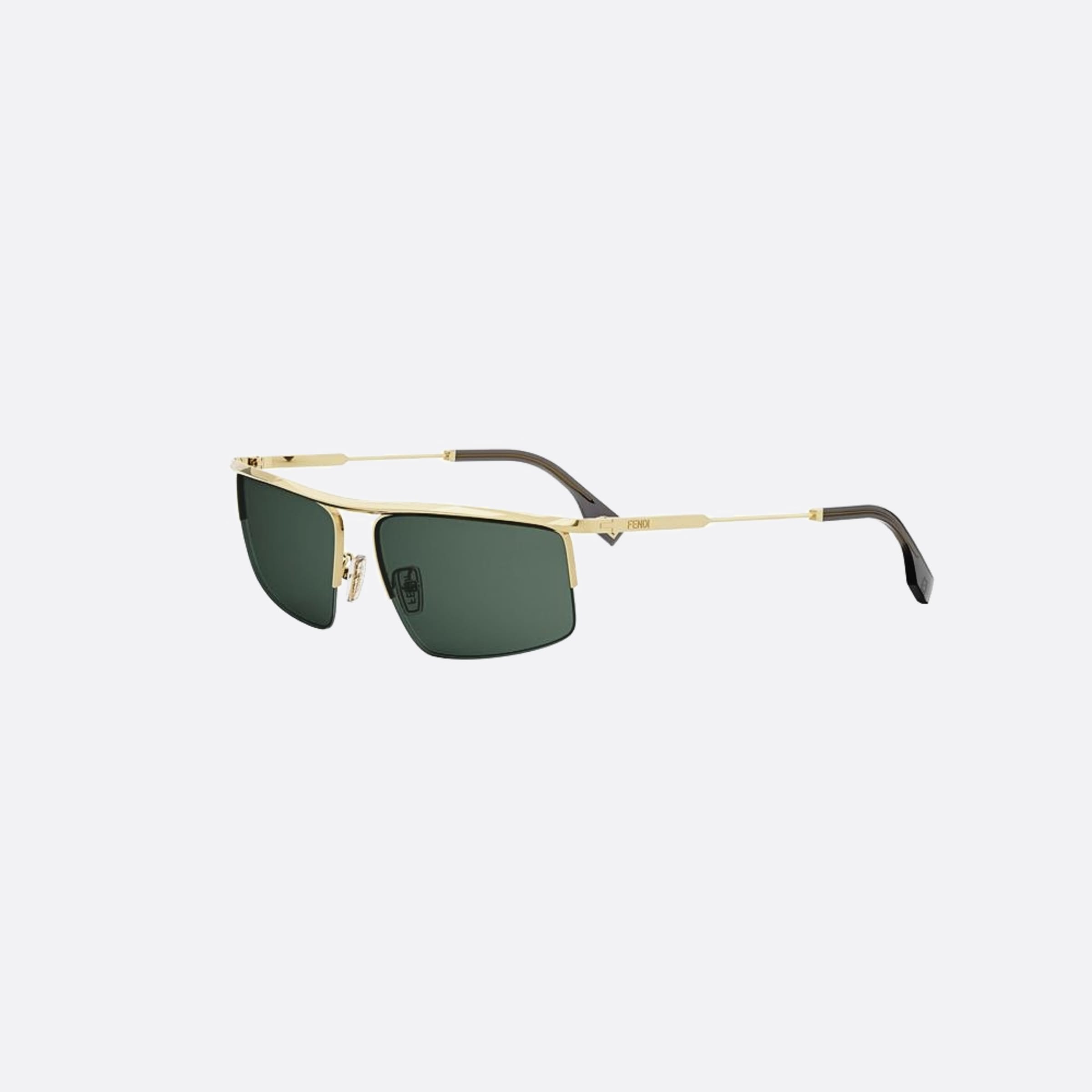 Fendi 60mm Fendi Travel 30n Yellow Geometric Men Sunglasses - Side View