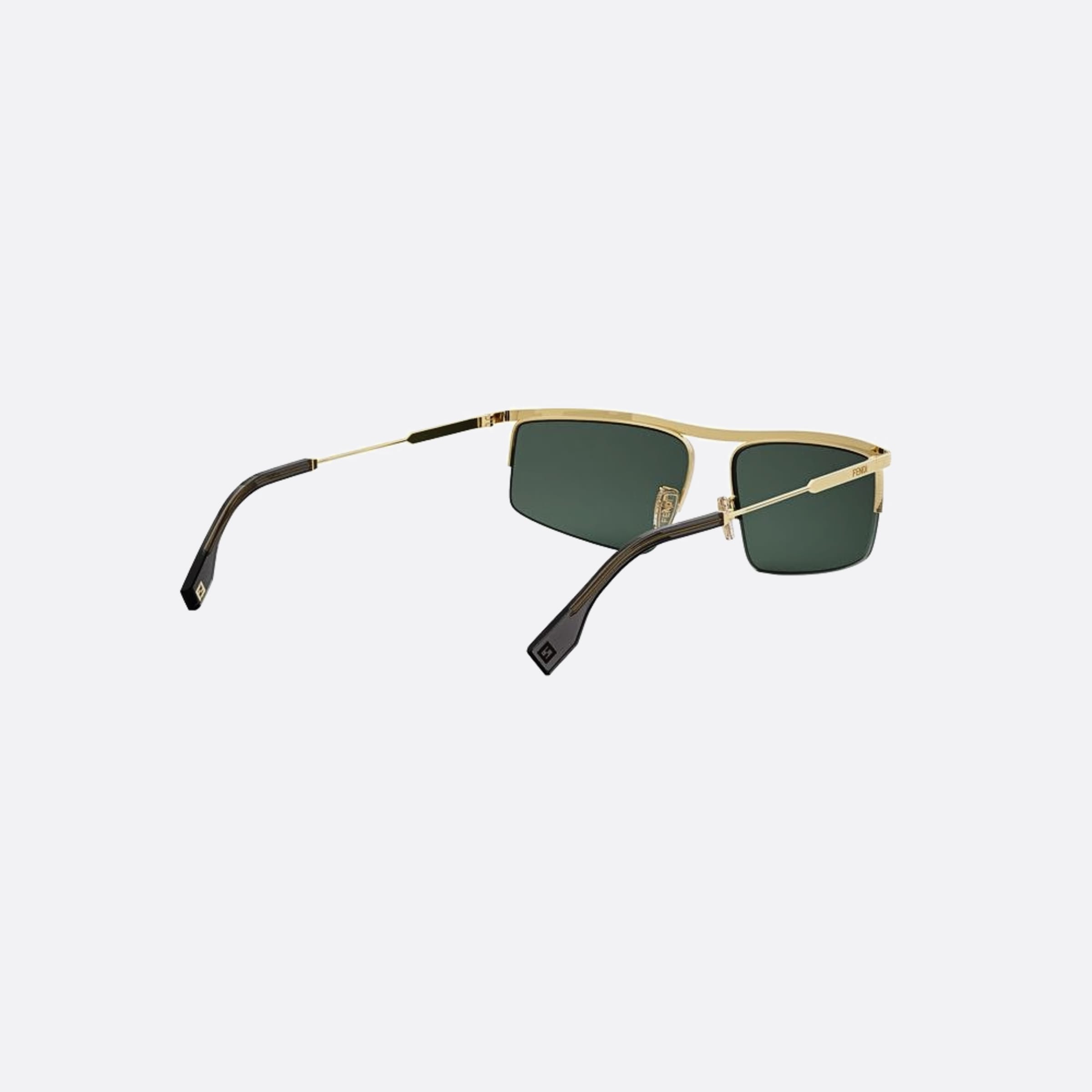 Fendi 60mm Fendi Travel 30n Yellow Geometric Men Sunglasses - Additional Angle