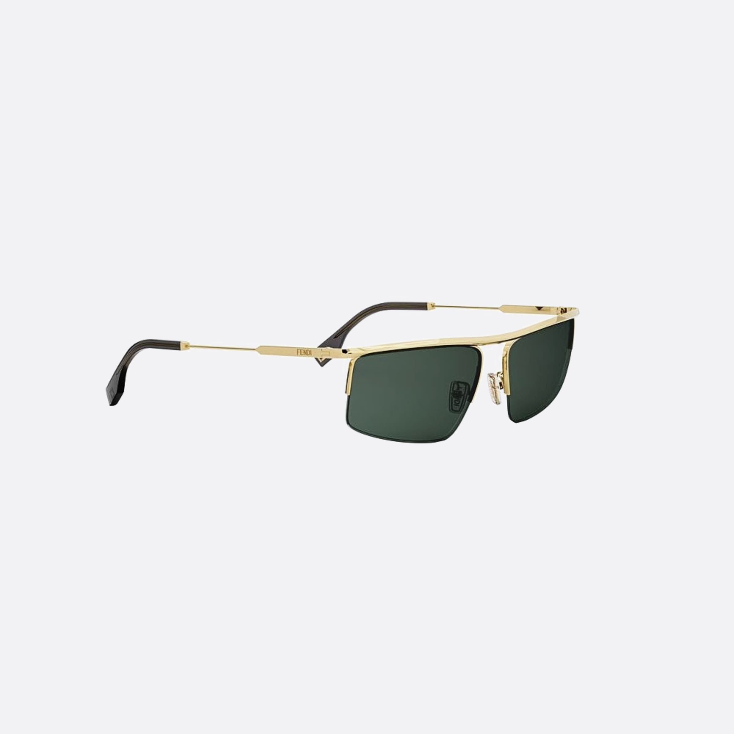 Fendi 60mm Fendi Travel 30n Yellow Geometric Men Sunglasses - Additional Angle