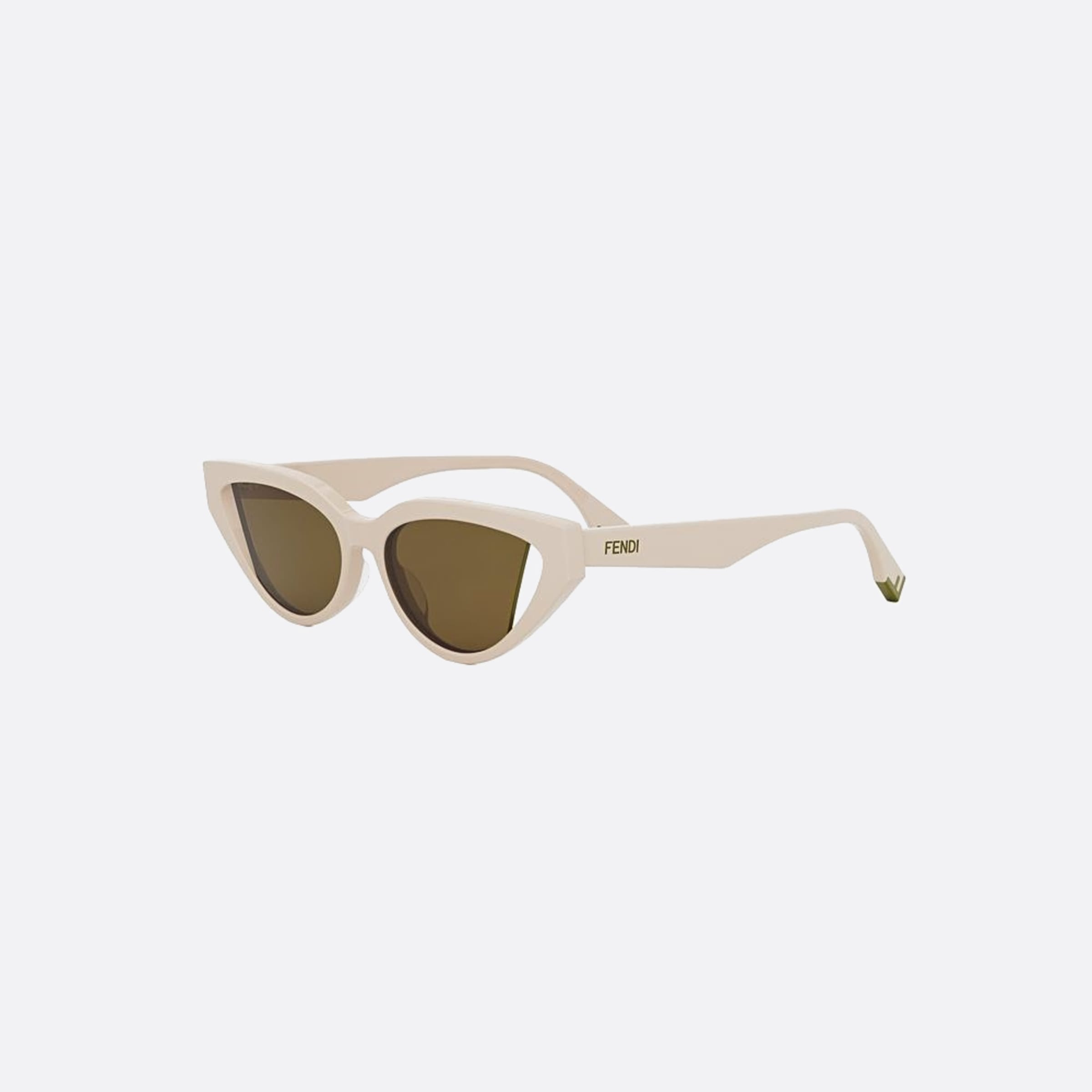 Fendi 52mm Fendi Way 57j Brown Cat Eye Women Sunglasses - Side View