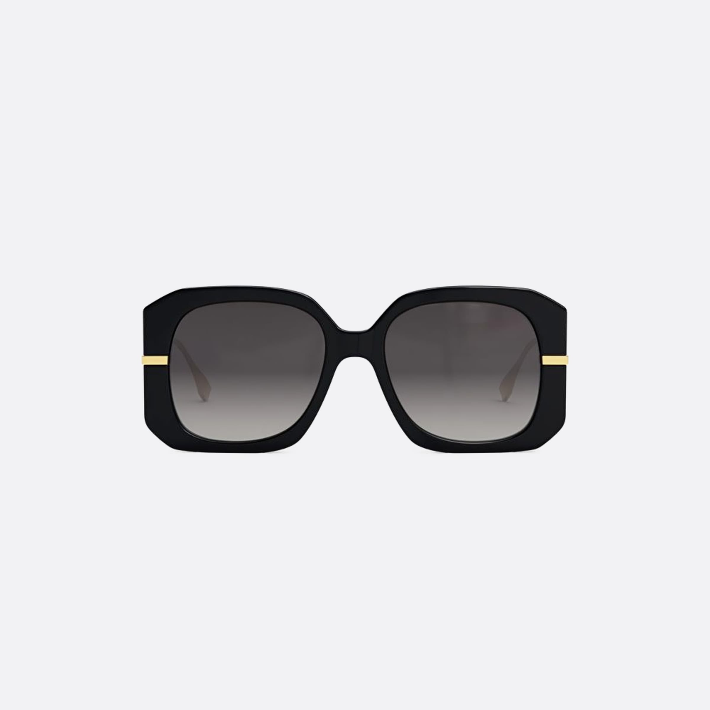 Fendi 55mm Fendigraphy 01b Black Squared Women Sunglasses - Main View