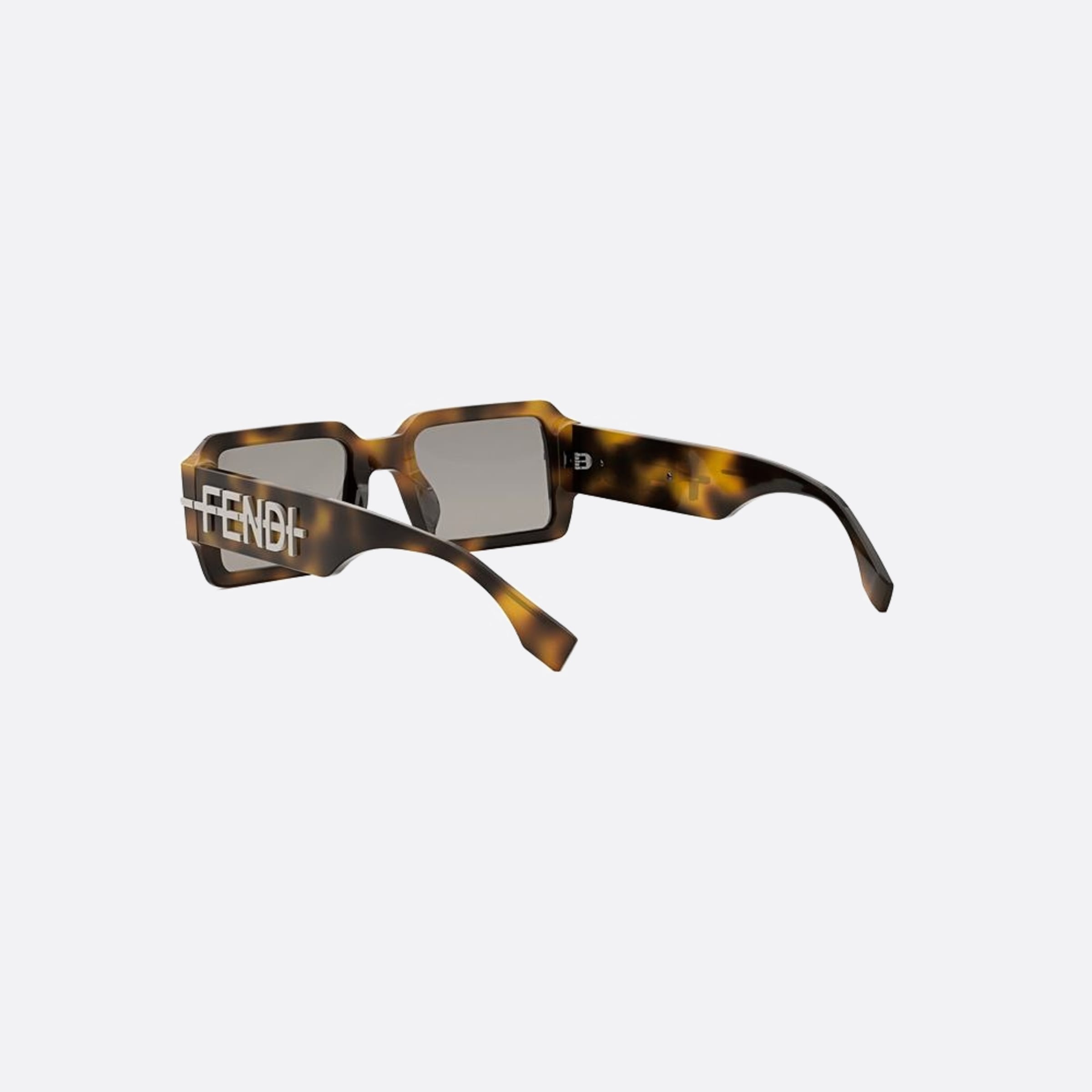 Fendi 52mm Fendigraphy 53e Havana Geometric Men Sunglasses - Lifestyle Shot