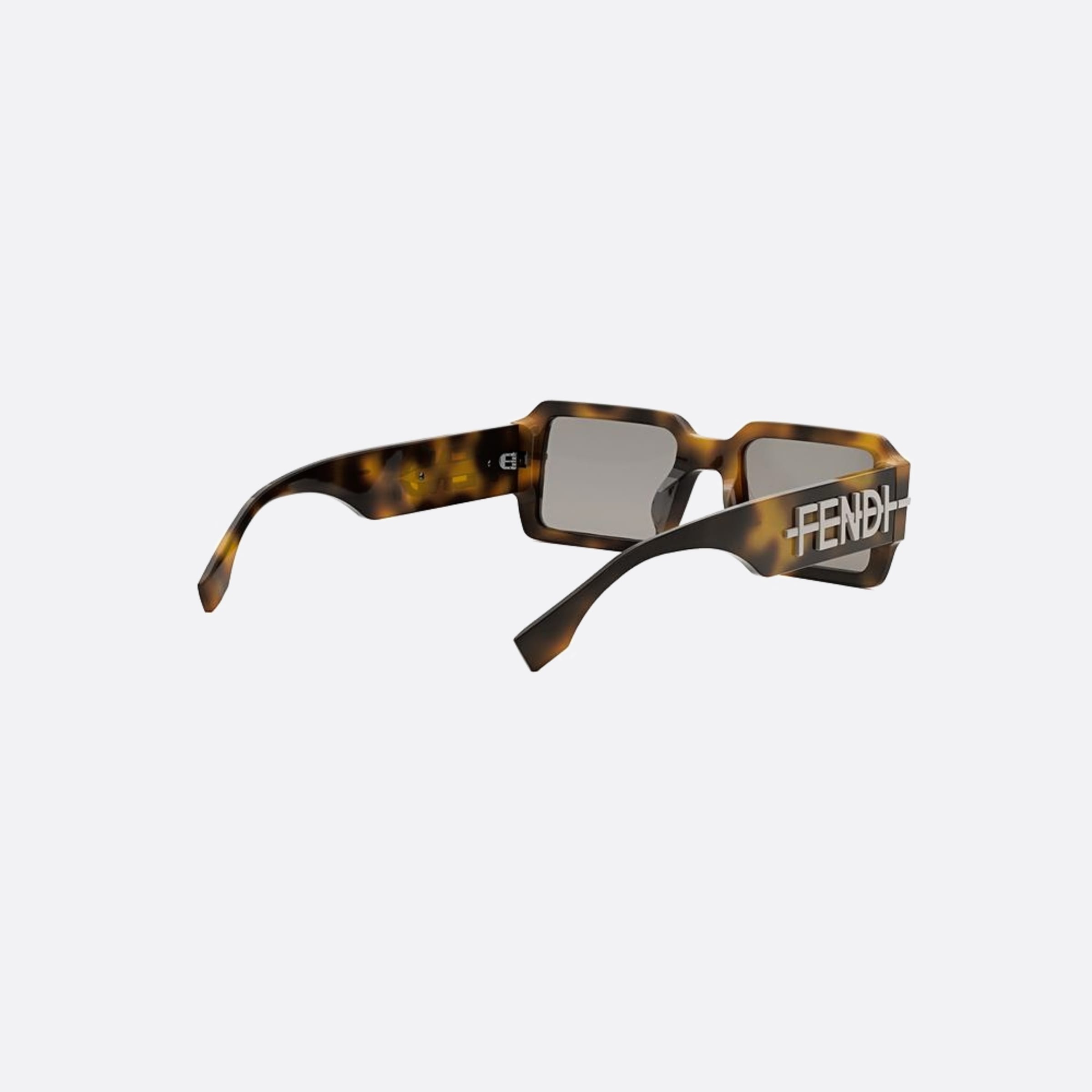 Fendi 52mm Fendigraphy 53e Havana Geometric Men Sunglasses - Additional Angle
