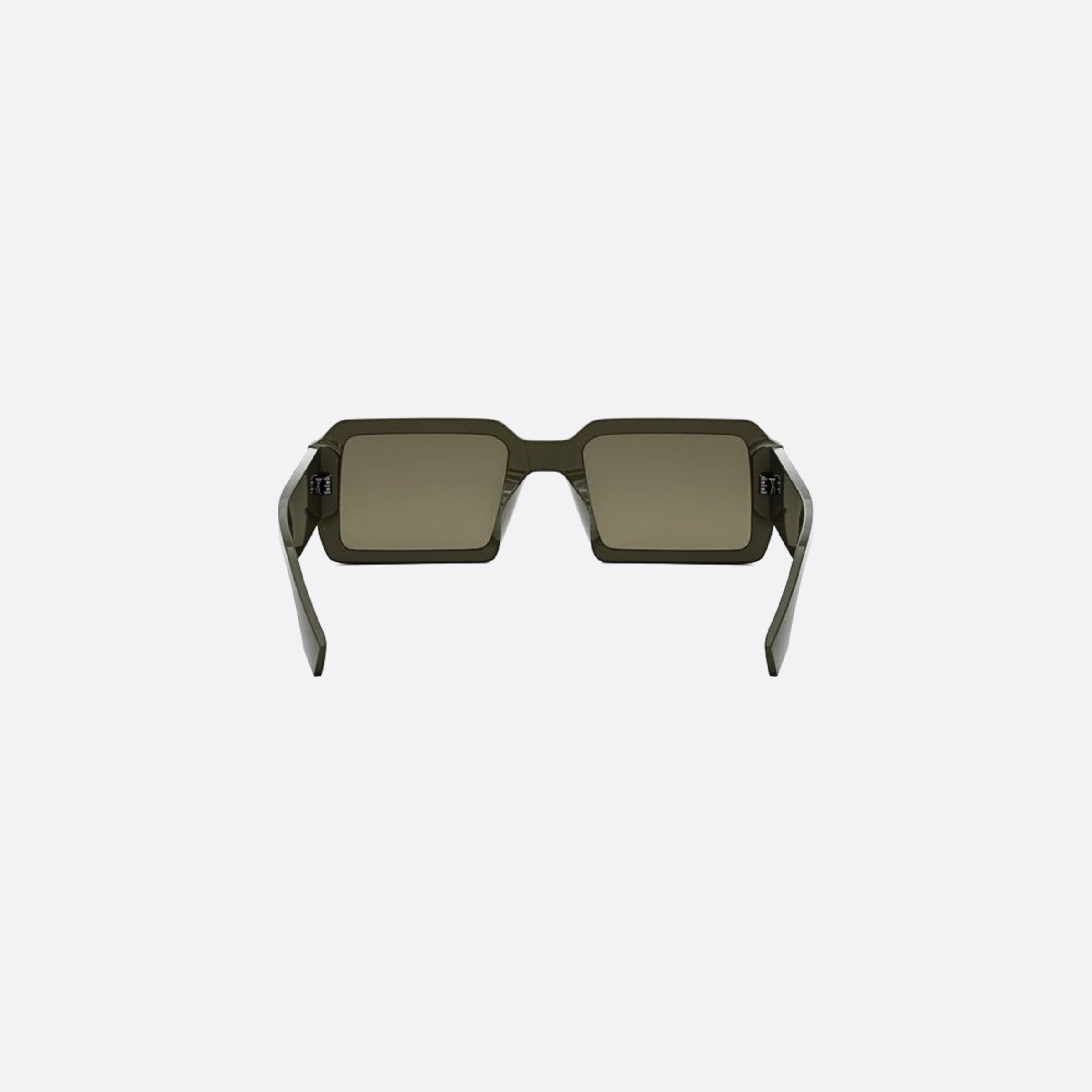 Fendi 52mm Fendigraphy 96n Green Geometric Men Sunglasses - Additional Angle