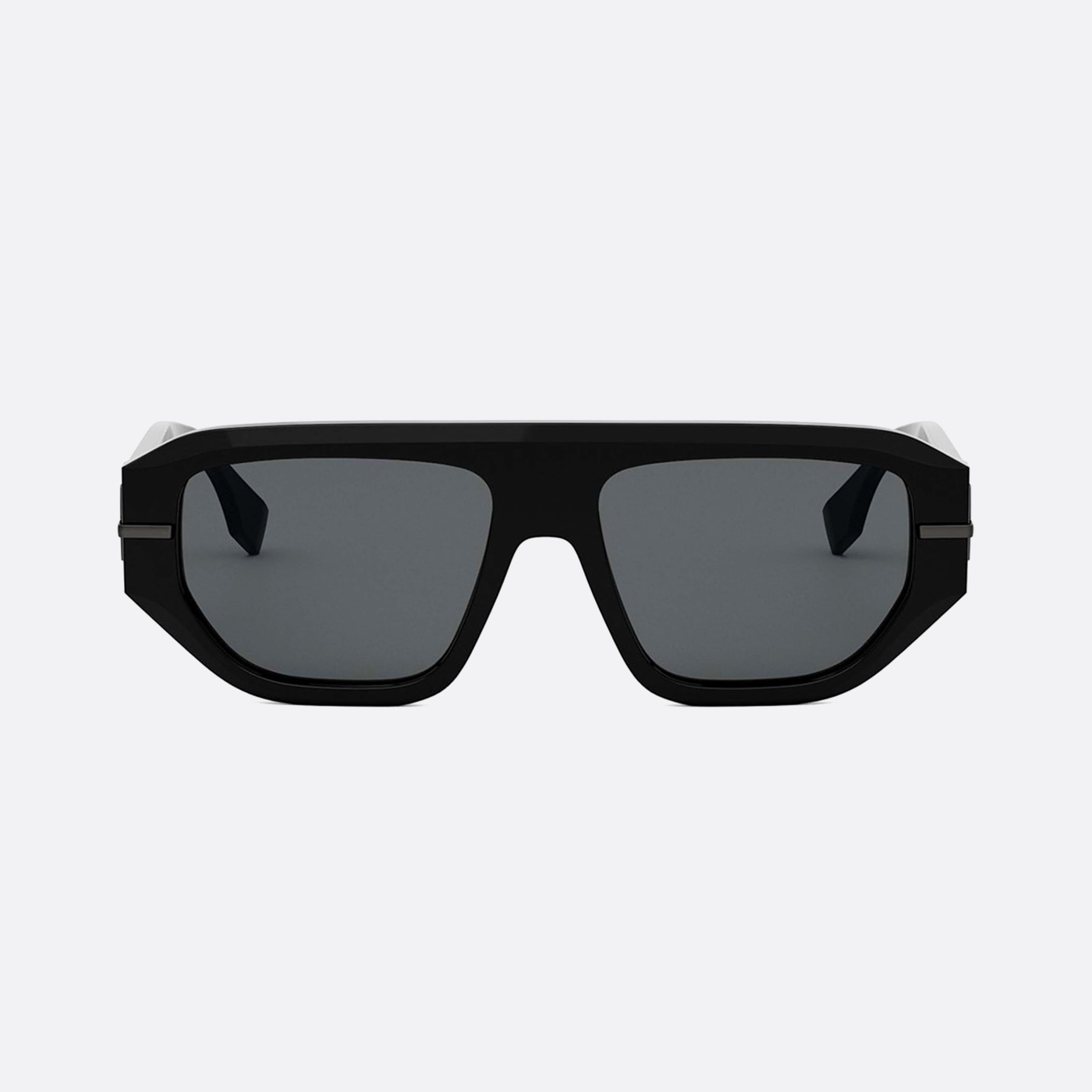 Fendi 54mm Fendigraphy Fe40142i 01a Black Men Sunglasses - Side View