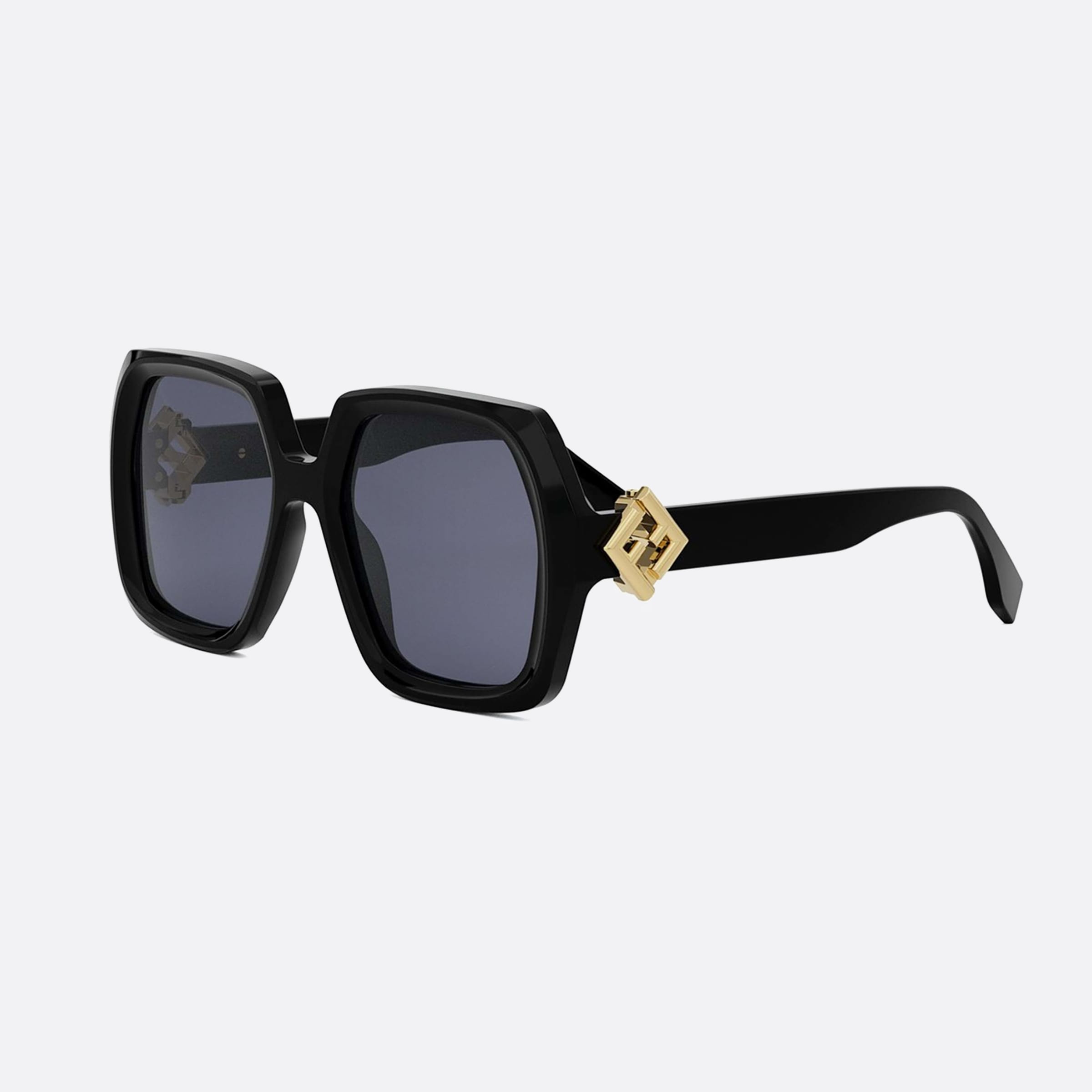 Fendi 53mm Diamonds Fe40139i 01v Black Oversize Women Sunglasses - Main View