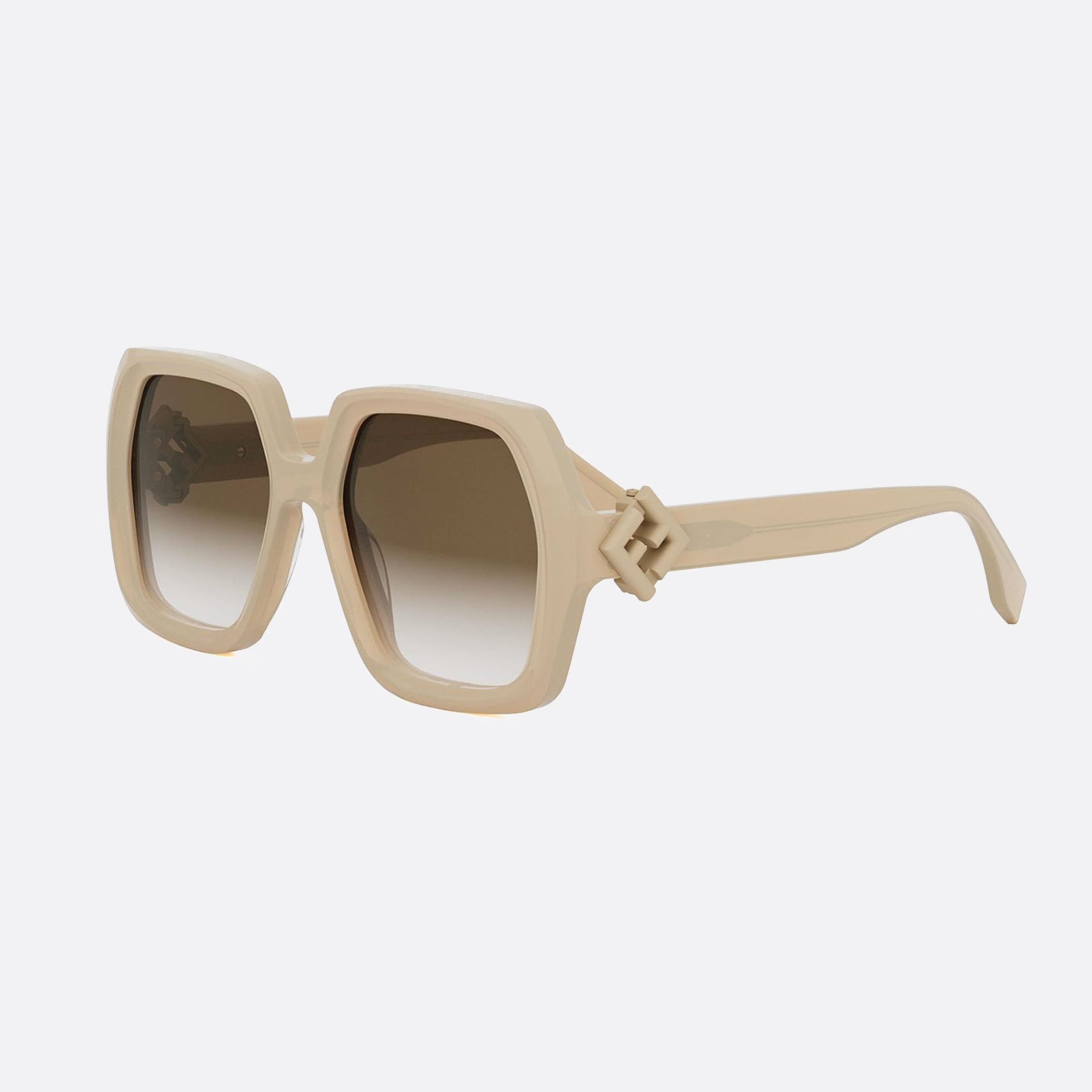 Fendi 53mm Diamonds Fe40139i 57f Beige Unisex Sunglasses - Main View