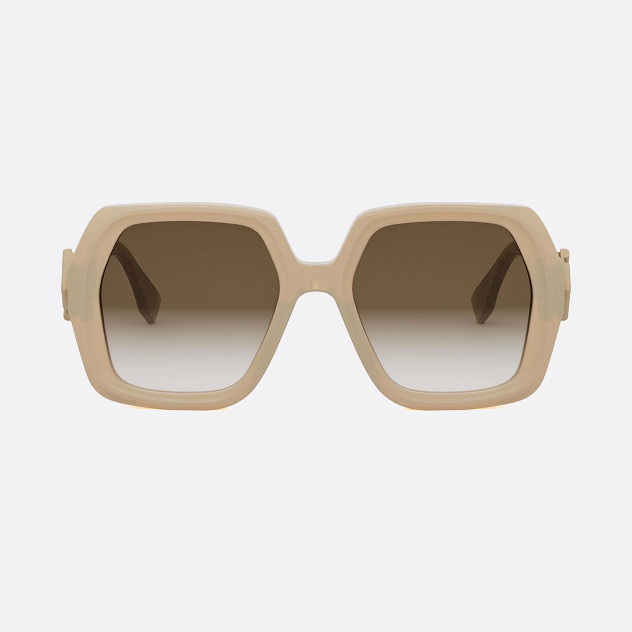 Fendi 53mm Diamonds Fe40139i 57f Beige Unisex Sunglasses - Side View