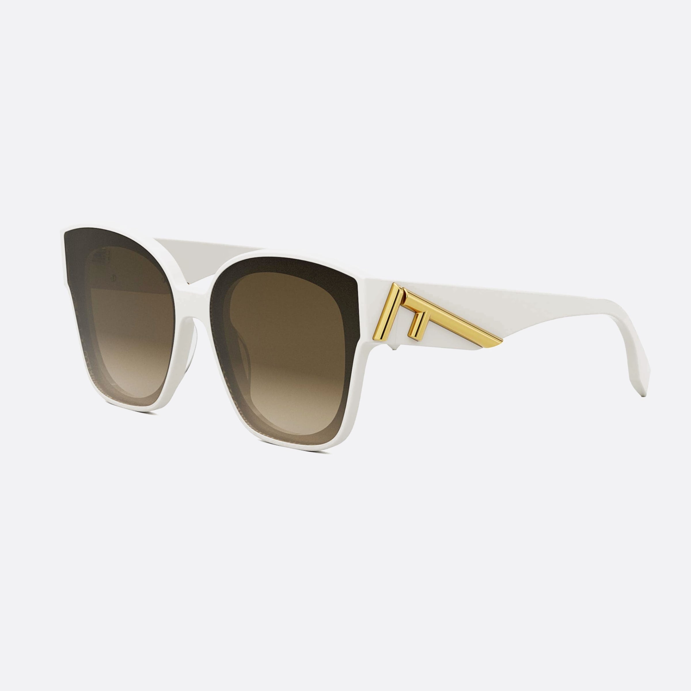 Fendi 63mm First Fe40098i 25f White Unisex Sunglasses - Main View
