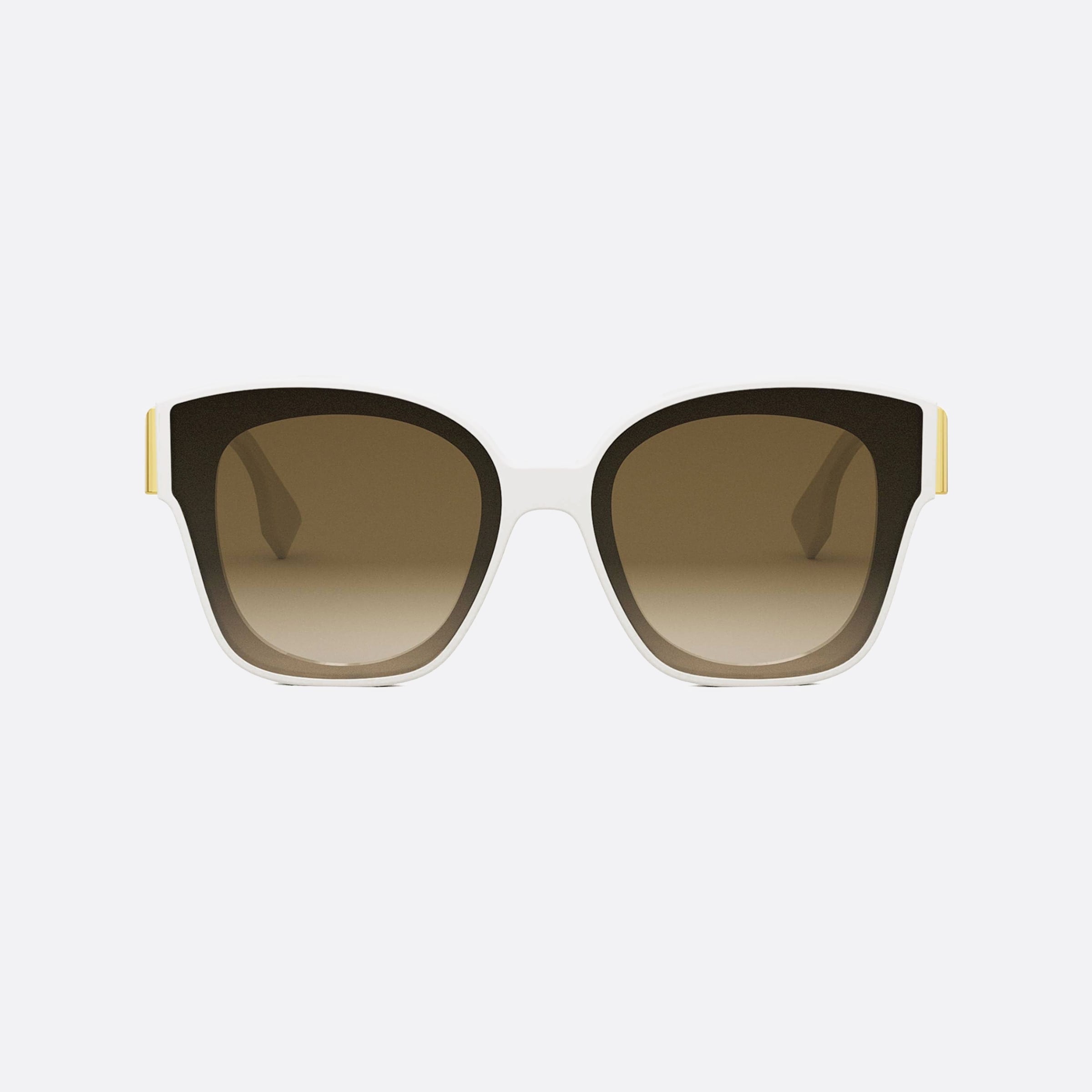 Fendi 63mm First Fe40098i 25f White Unisex Sunglasses - Side View
