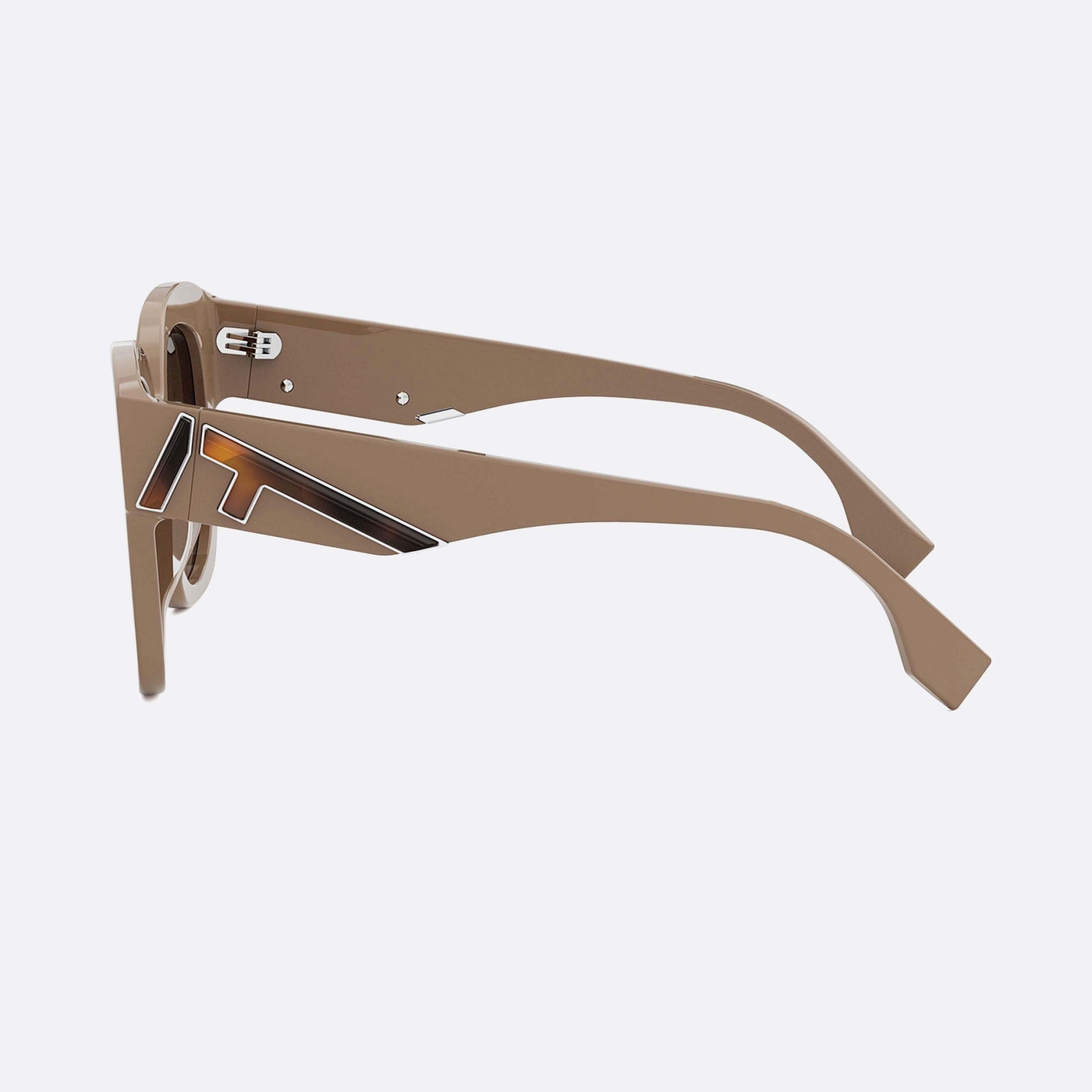 Fendi 63mm First Fe40098i 45f Brown Unisex Sunglasses - Detail View