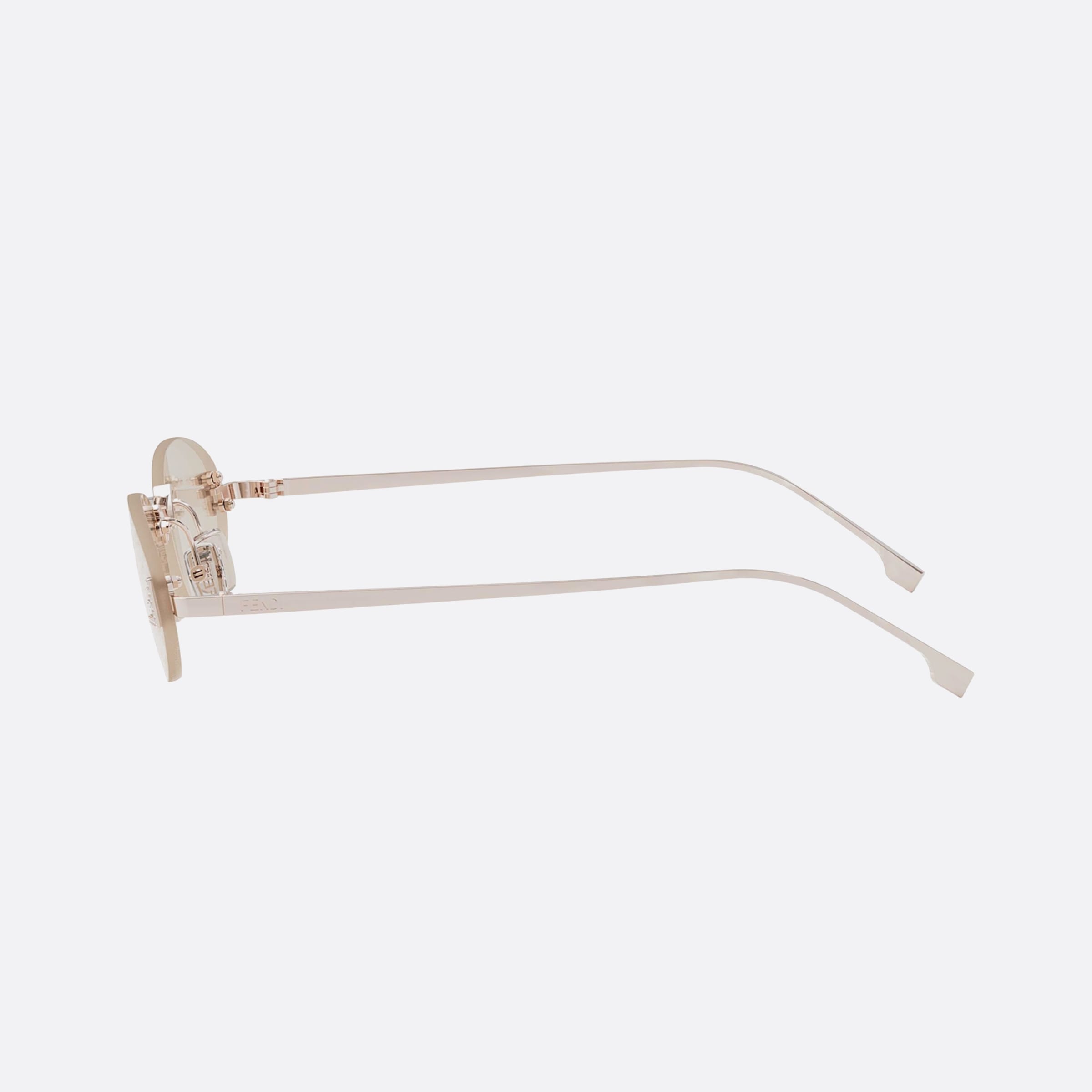 Fendi 54mm First Fe4075us 28y Gold Unisex Sunglasses - Detail View