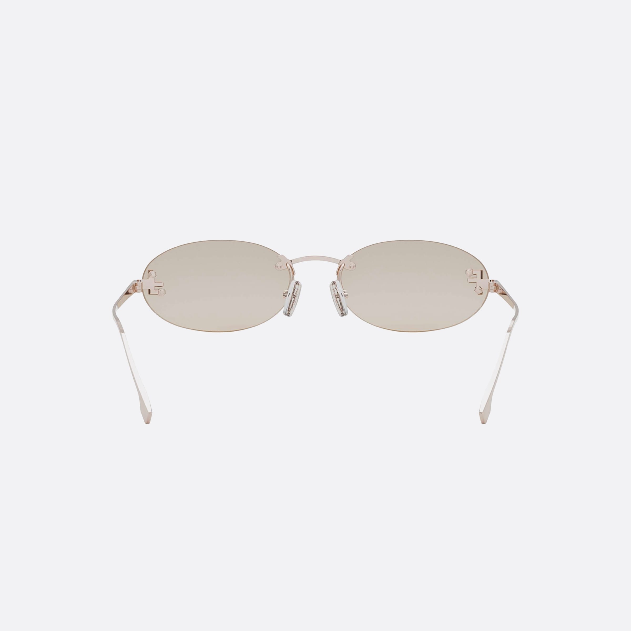 Fendi 54mm First Fe4075us 28y Gold Unisex Sunglasses - Additional Angle