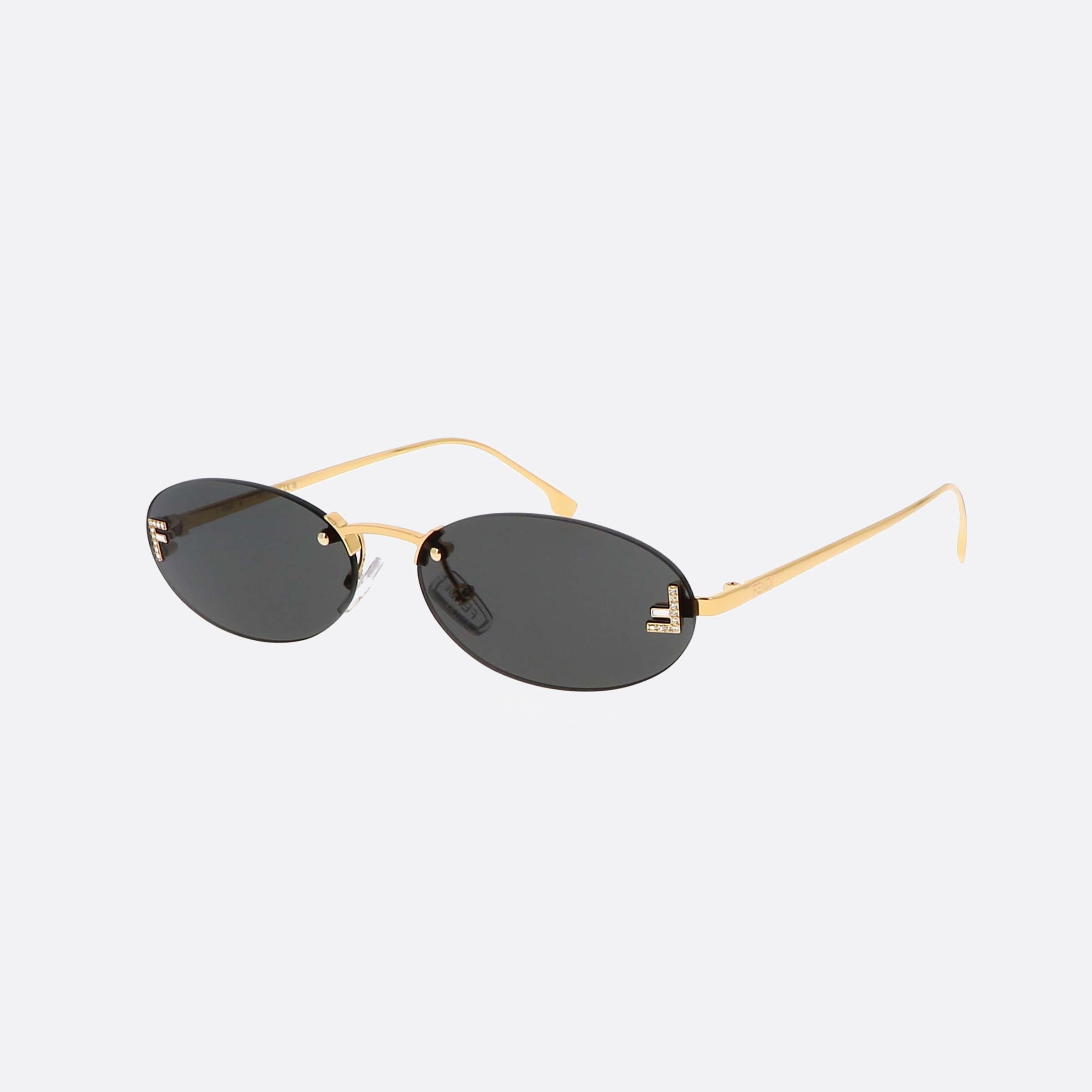 Fendi 54mm First Fe4075us 30a Gold Oval Women Sunglasses - Main View