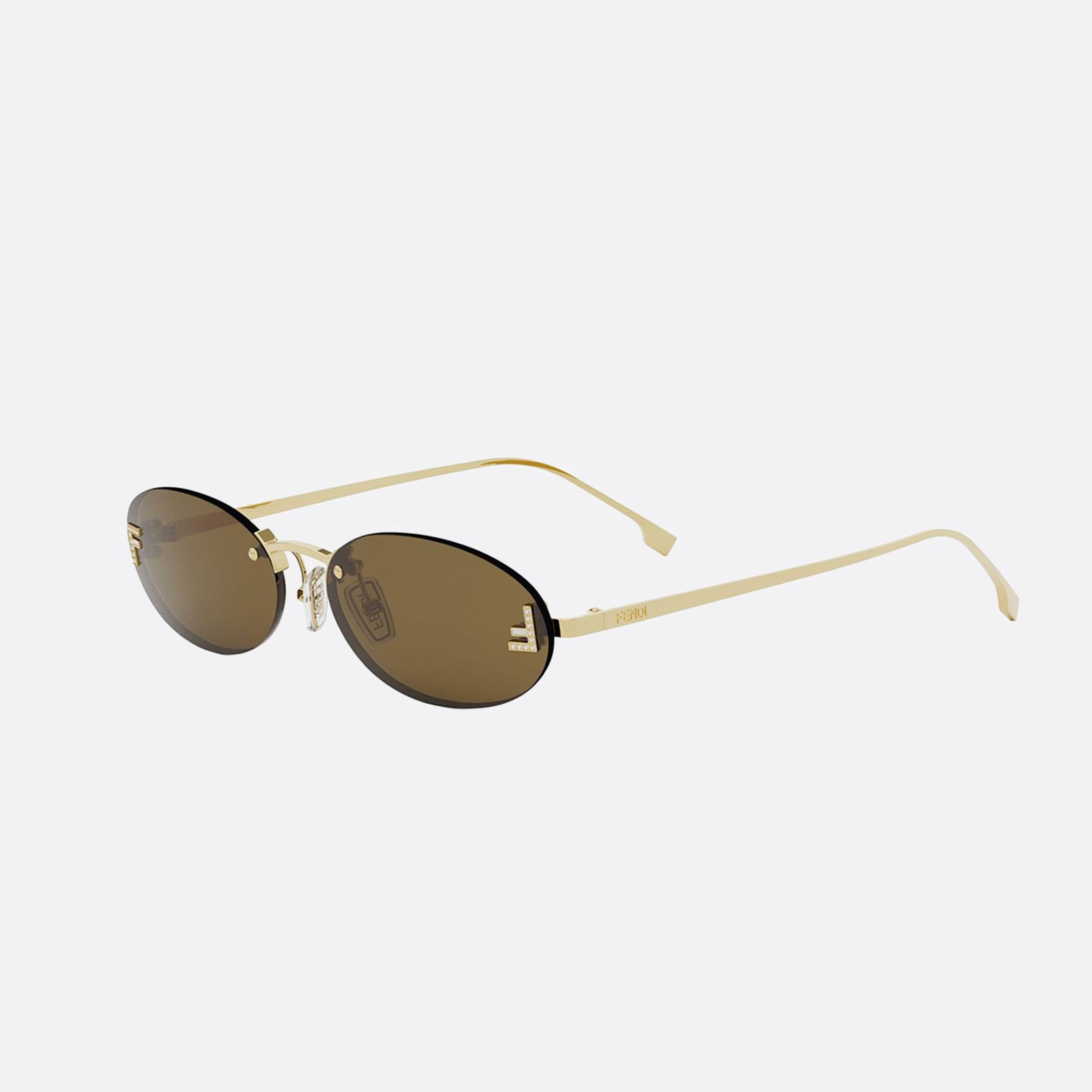 Fendi 54mm First Fe4075us 30j Gold Oval Women Sunglasses - Main View
