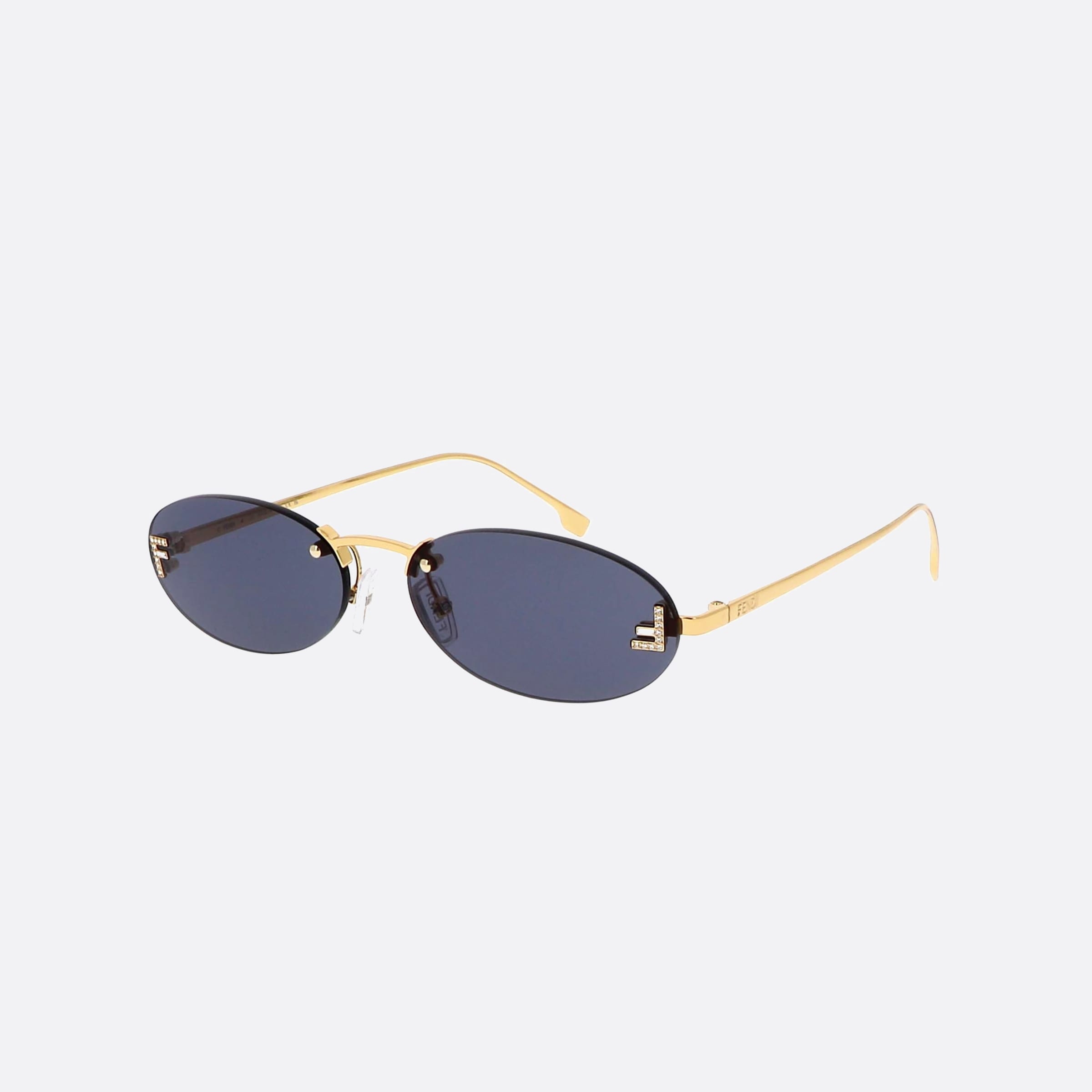 Fendi 54mm First Fe4075us 30v Gold Oval Women Sunglasses - Main View