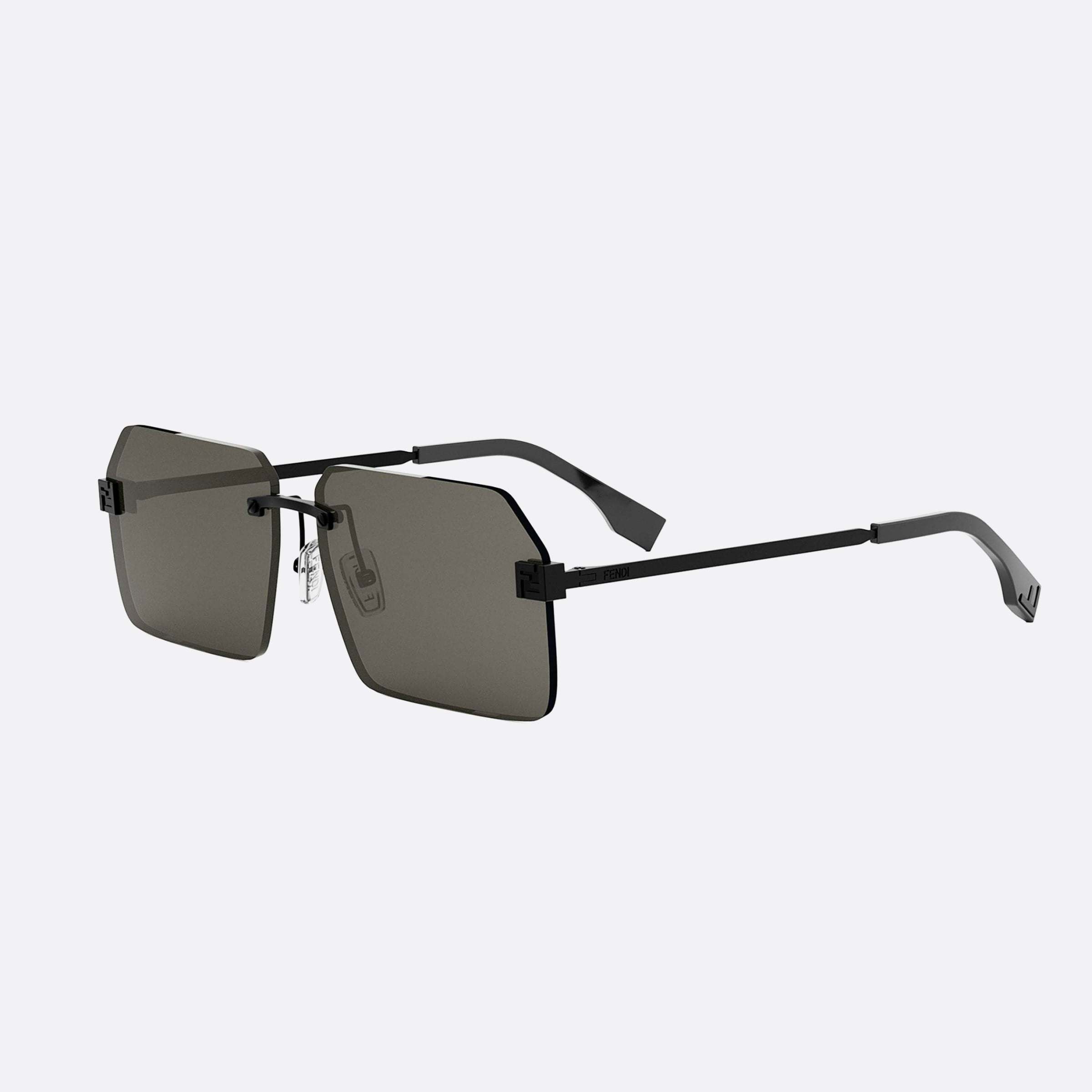 Fendi 59mm Fendi Sky Fe40043u 02a Black Geometric Men Sunglasses - Main View