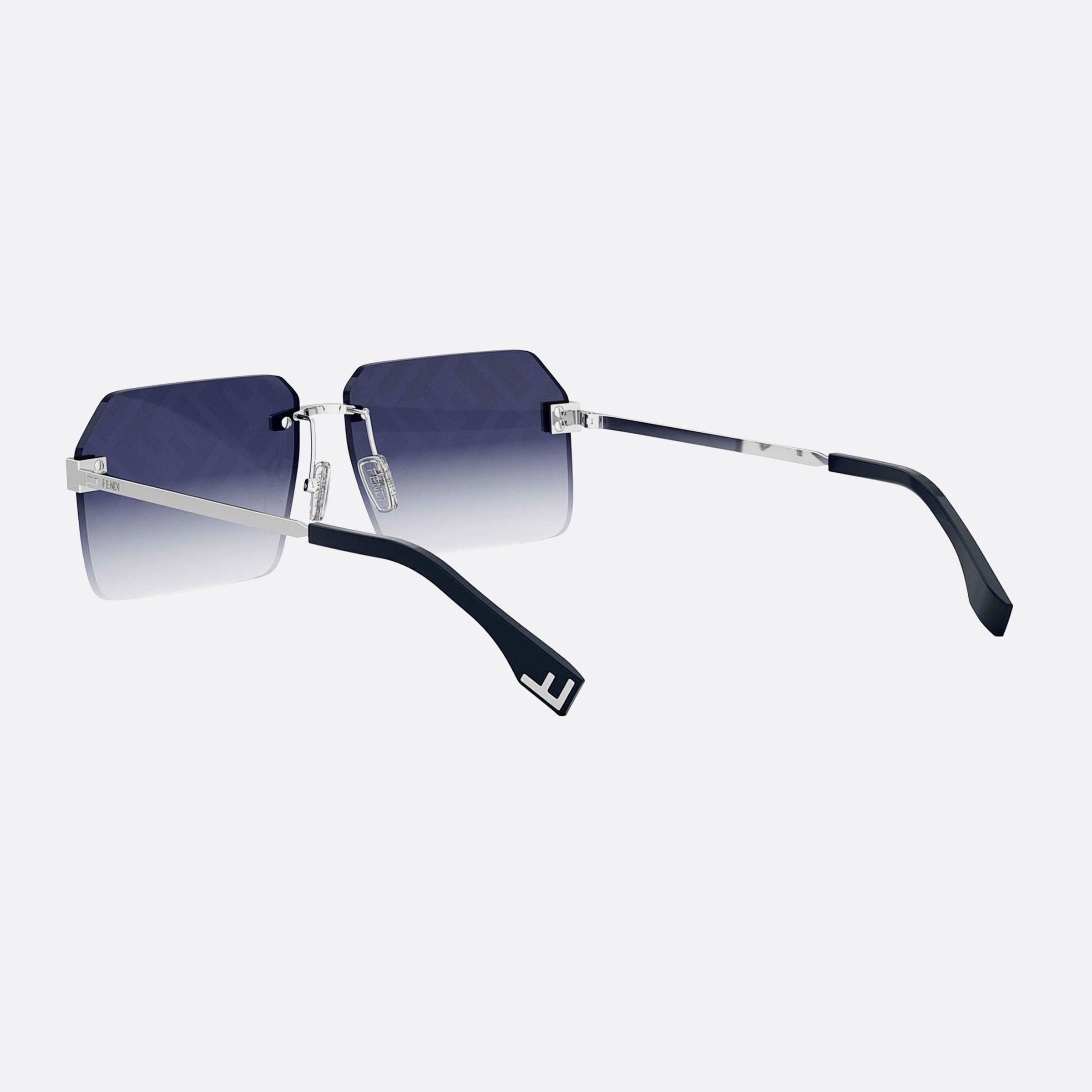Fendi 59mm Fendi Sky Fe40043u 16w Silver Geometric Men Sunglasses - Lifestyle Shot