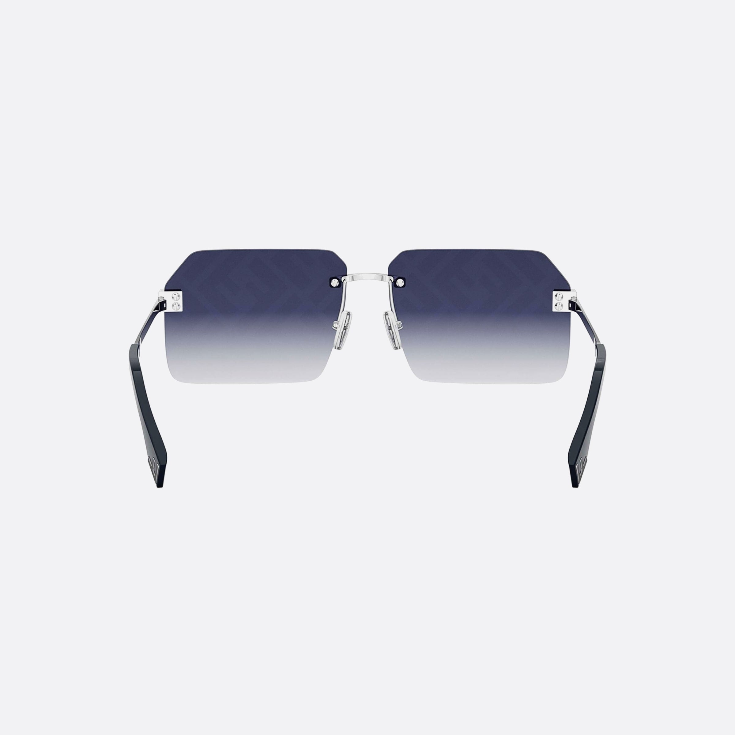 Fendi 59mm Fendi Sky Fe40043u 16w Silver Geometric Men Sunglasses - Additional Angle