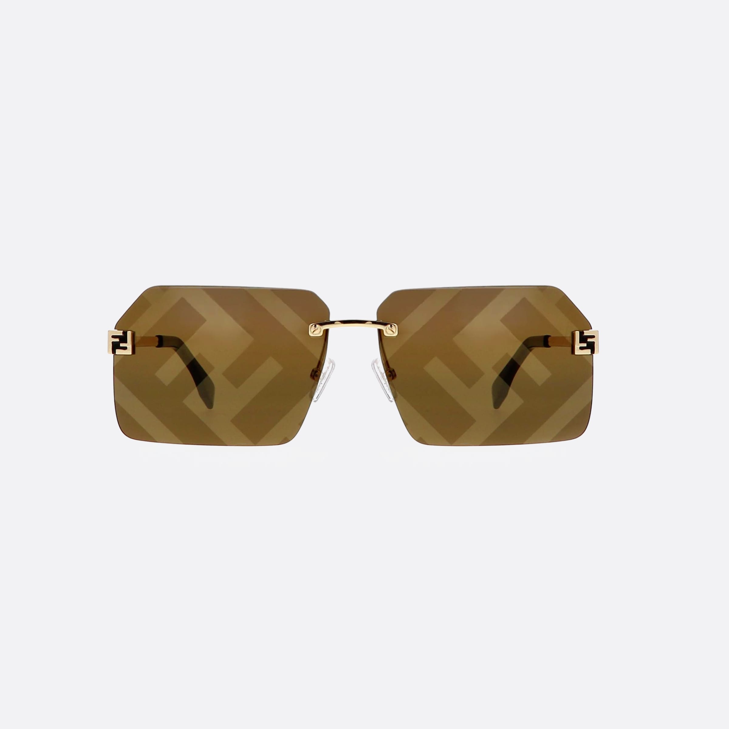 Fendi 59mm Fendi Sky Fe40043u 33g Gold Men Sunglasses - Side View