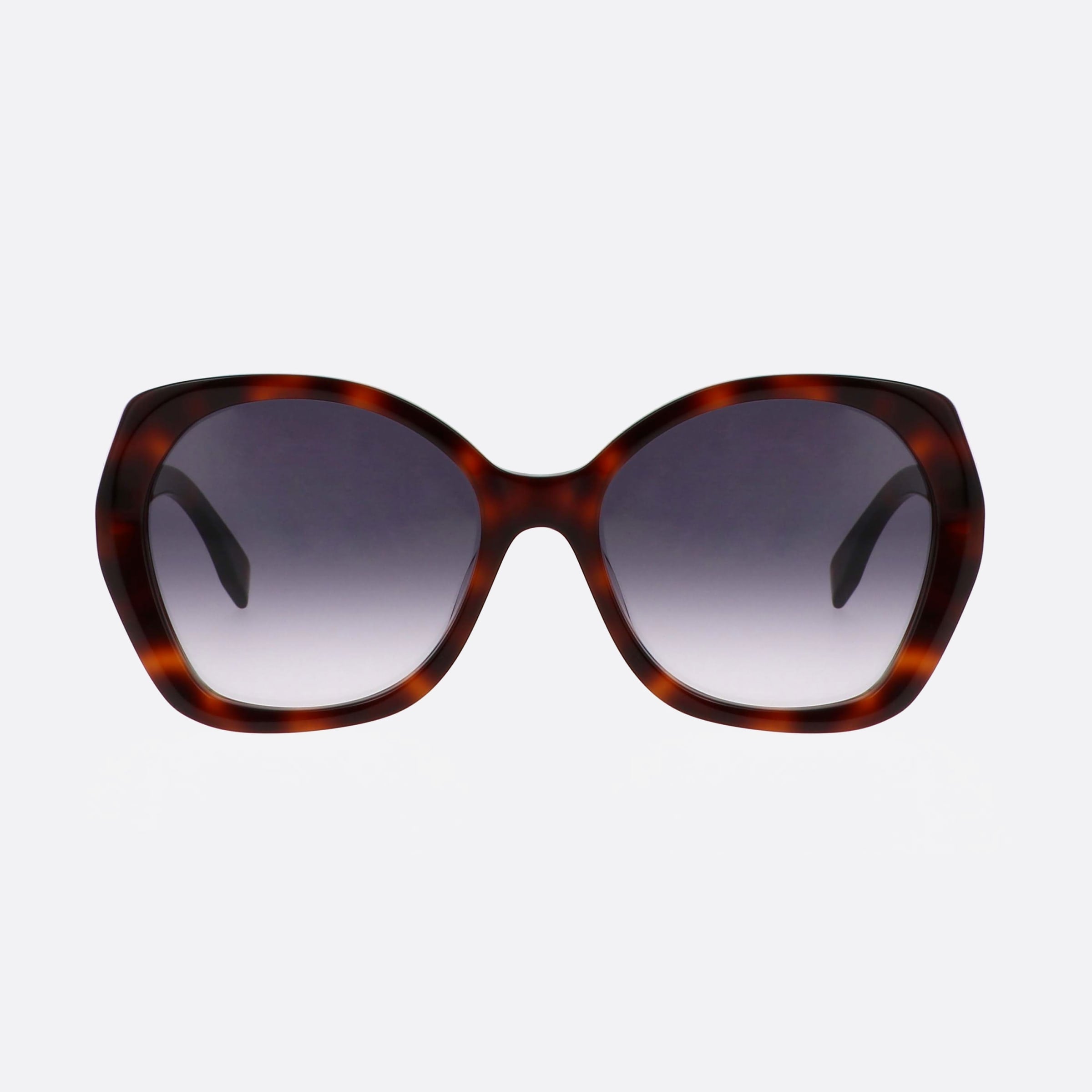 Fendi 57mm Lettering Fe40112i 53b Tortoise Unisex Sunglasses - Side View