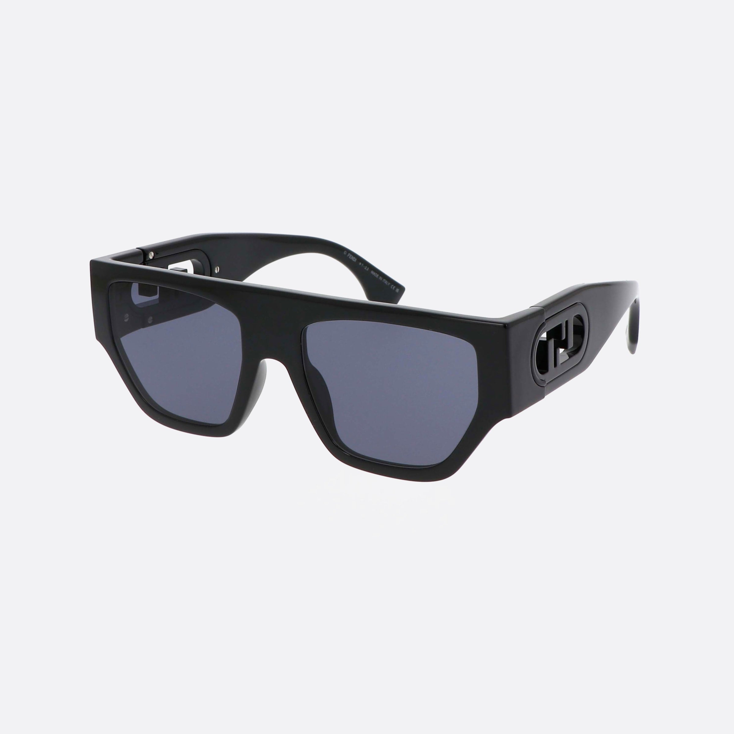 Fendi 54mm Lock Fe40108u 01v Black Unisex Sunglasses - Main View