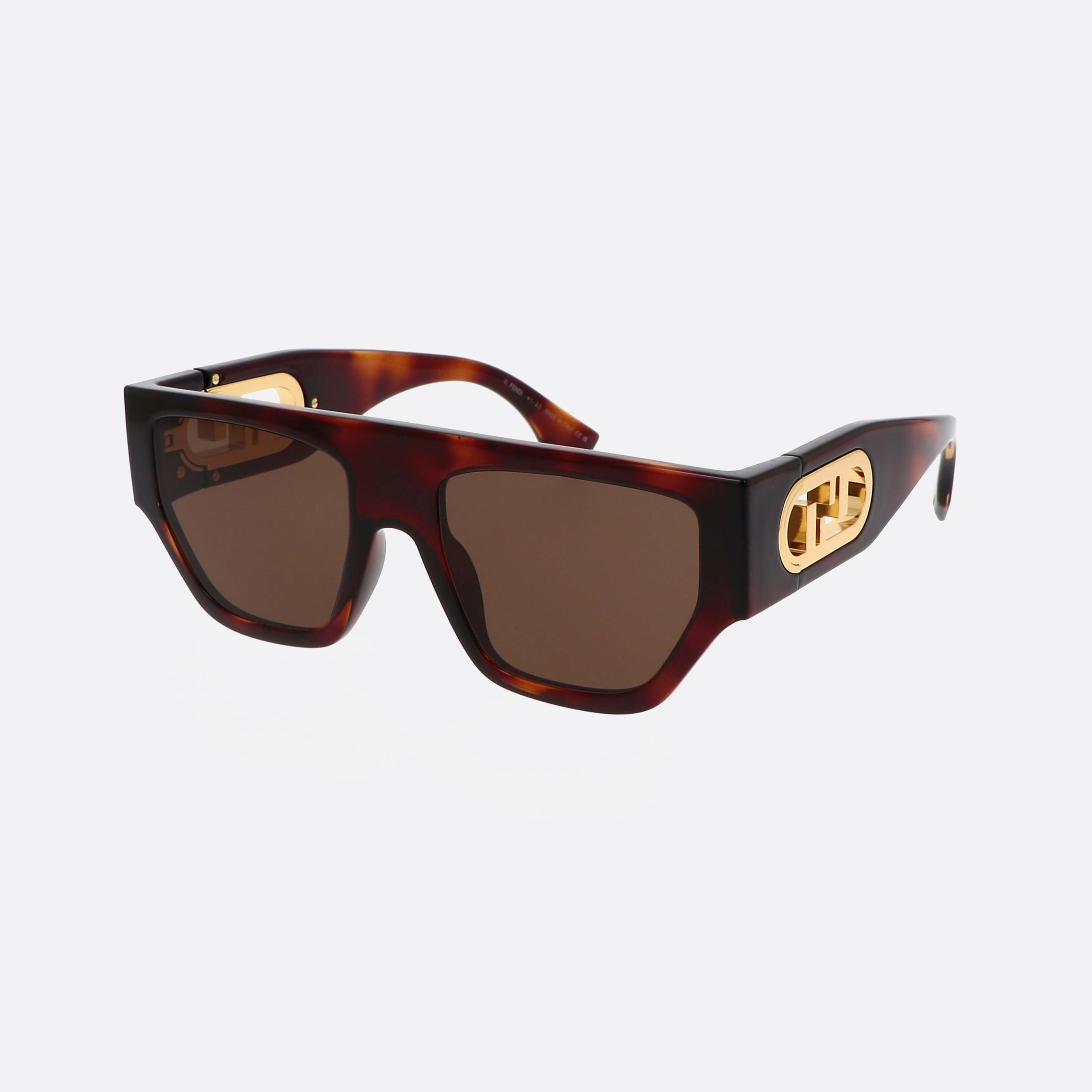 Fendi 54mm Lock Fe40108u 53e Tortoise Unisex Sunglasses - Main View