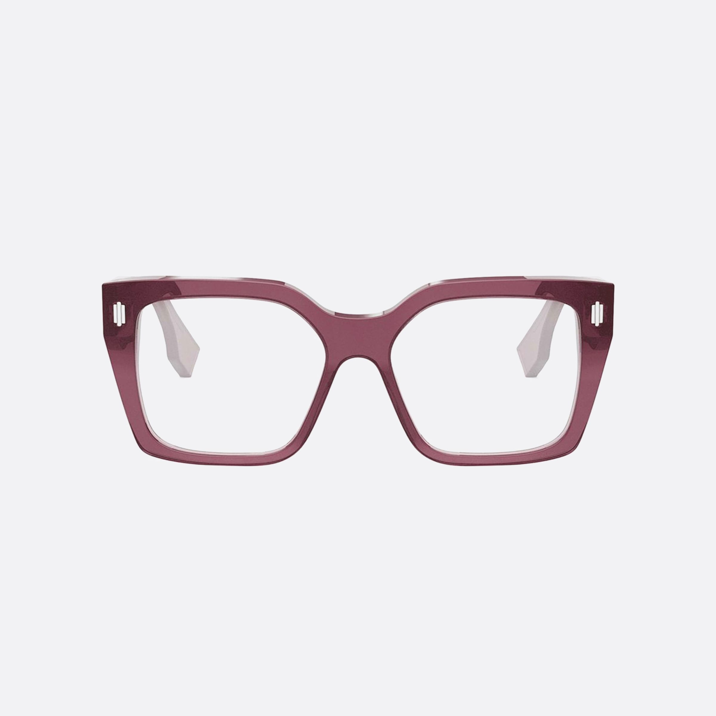 Fendi 53mm Roma Fe50085i Purple Women Eyeglasses - Side View
