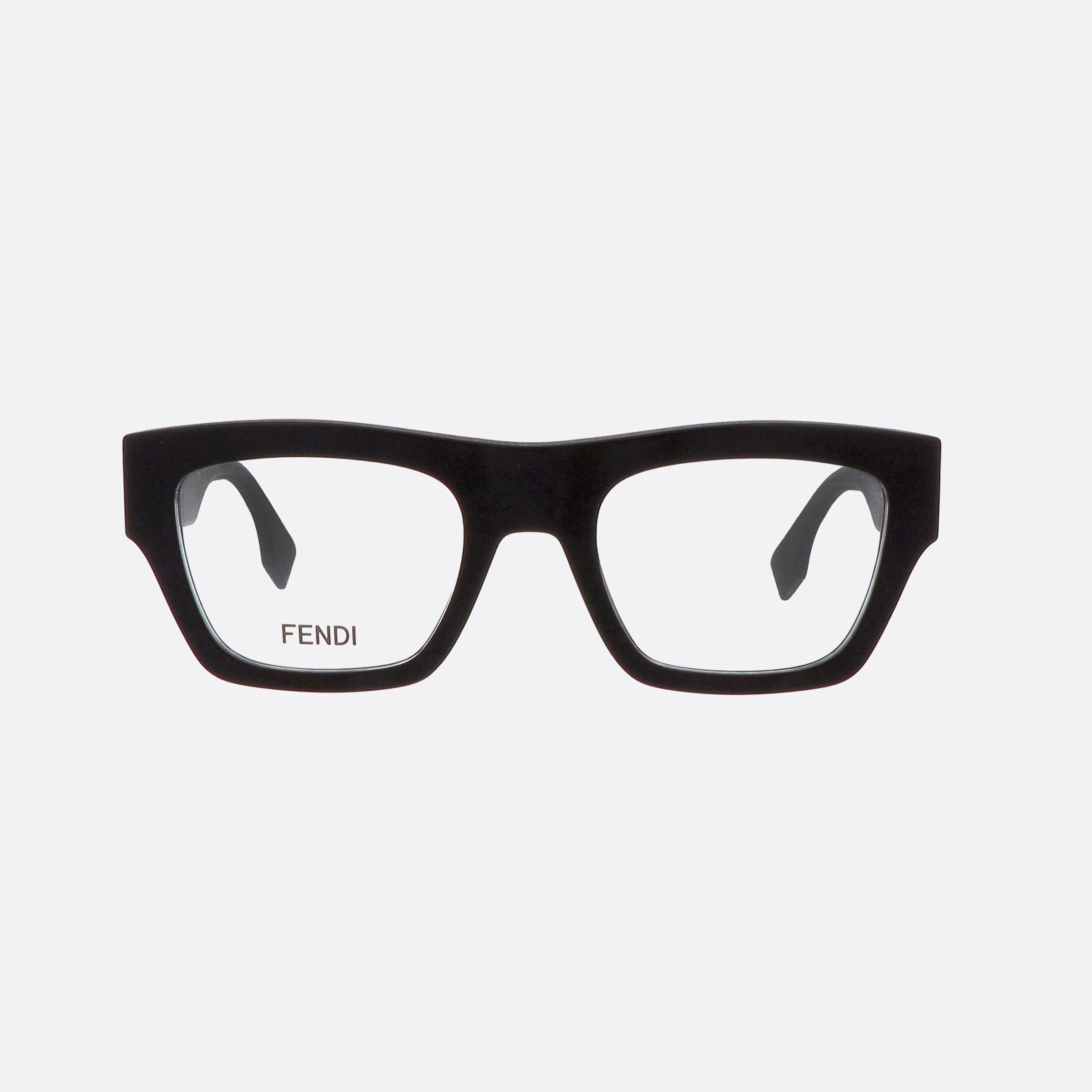 Fendi 51mm Shadow Fe50069i Black Matte Men Eyeglasses - Side View