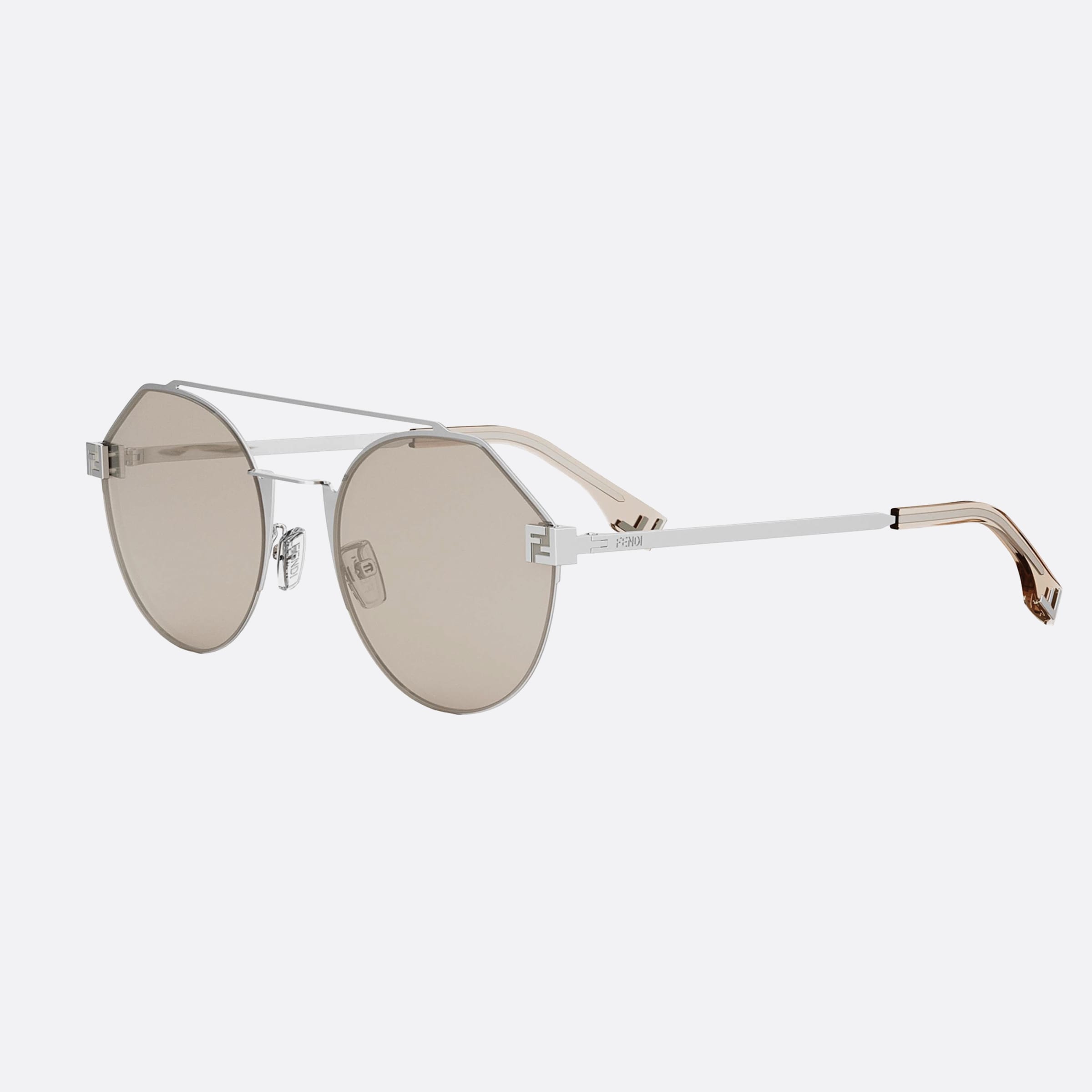 Fendi 55mm Sky Fe40060u 16g Silver Men Sunglasses - Main View