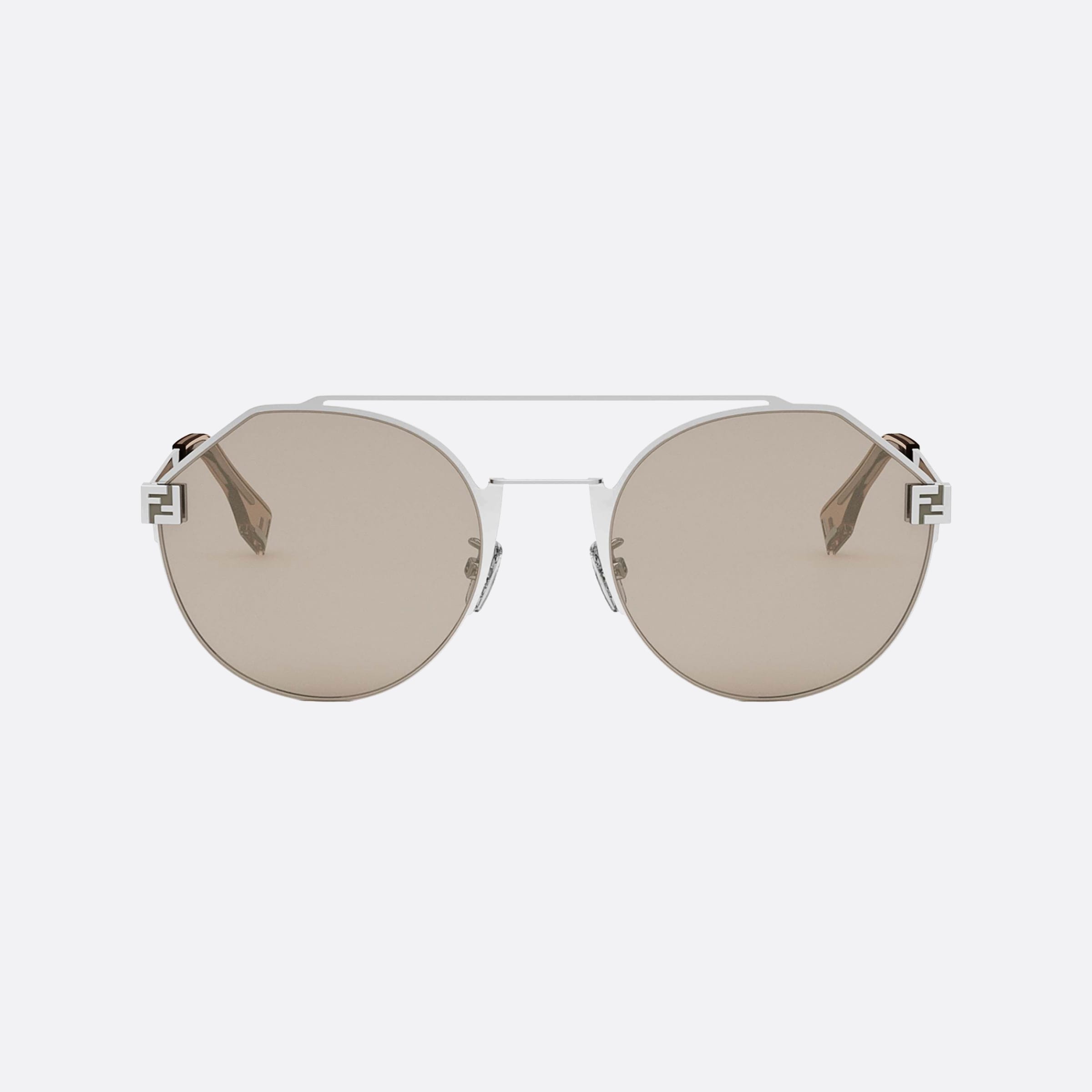 Fendi 55mm Sky Fe40060u 16g Silver Men Sunglasses - Side View