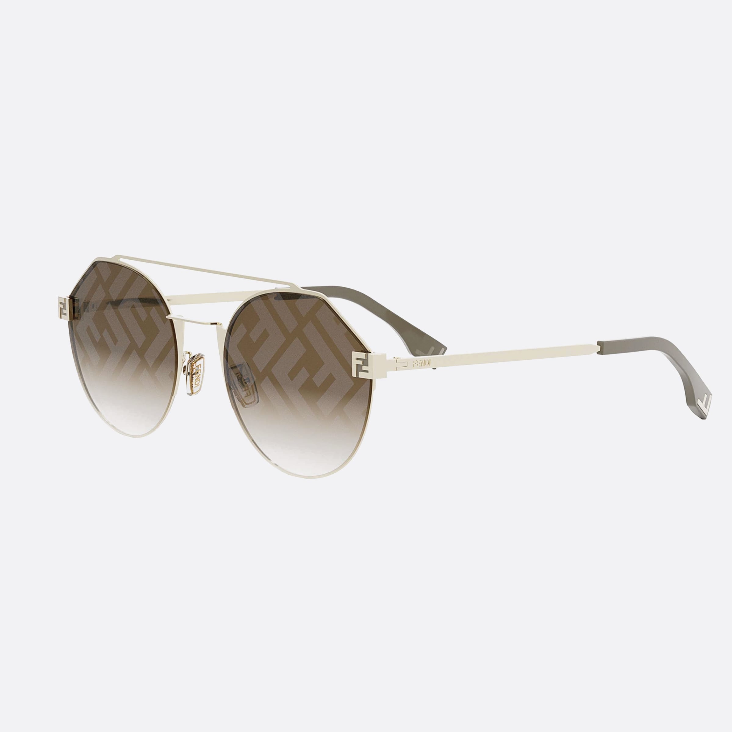 Fendi 55mm Sky Fe40060u 32f Gold Men Sunglasses - Main View