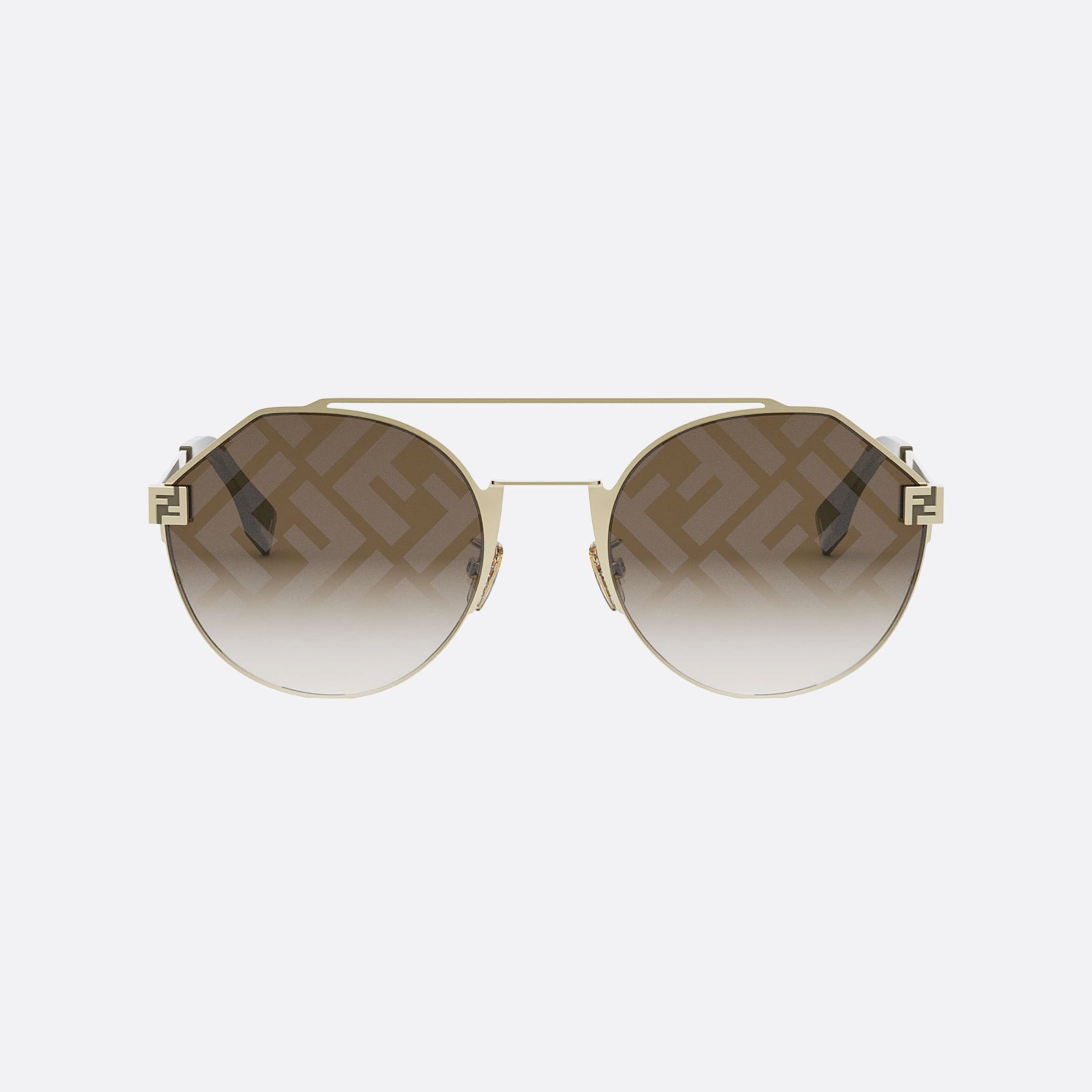 Fendi 55mm Sky Fe40060u 32f Gold Men Sunglasses - Side View