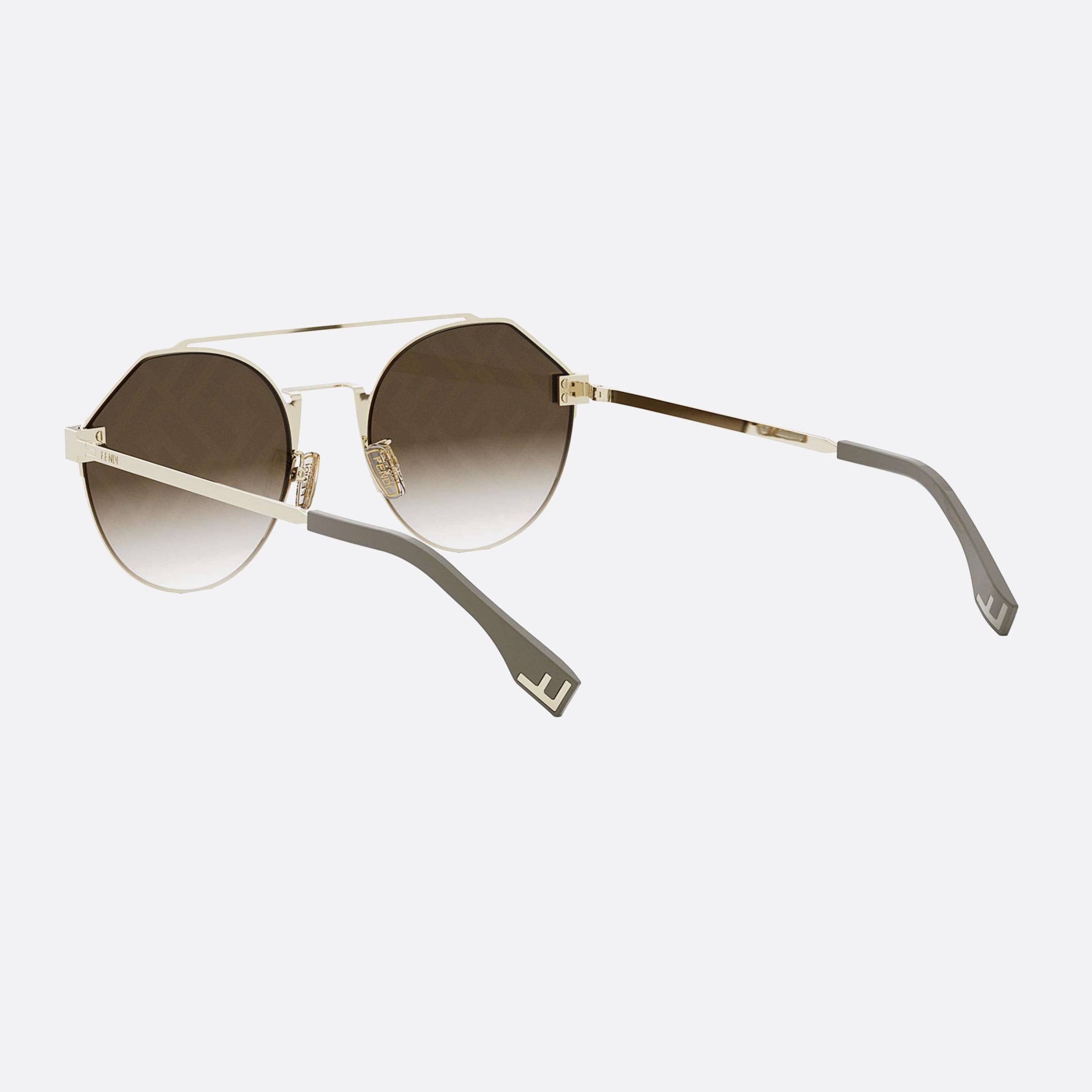 Fendi 55mm Sky Fe40060u 32f Gold Men Sunglasses - Lifestyle Shot