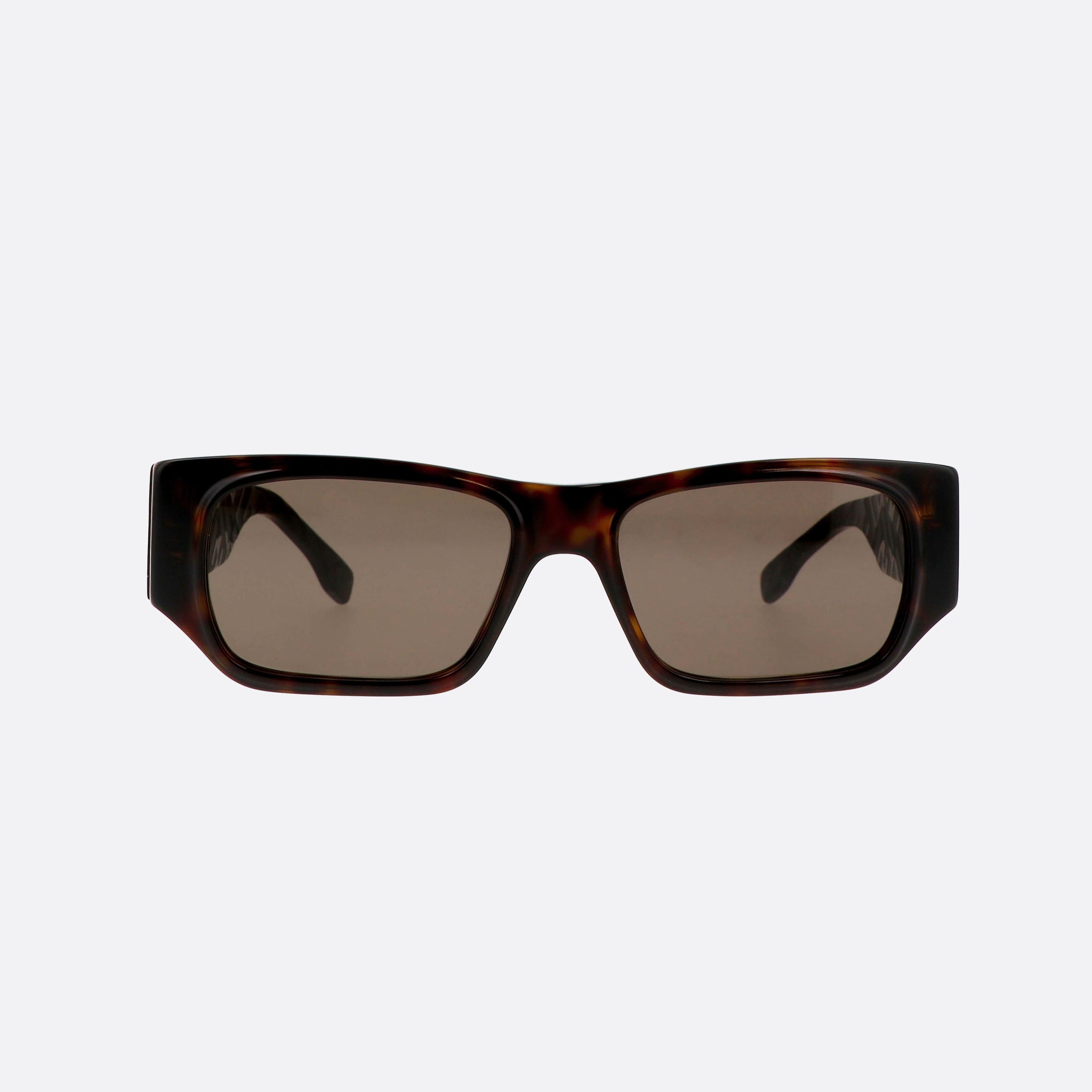 Fendi 54mm Square Fe40144i 52e Havana Rectangle Men Sunglasses - Side View