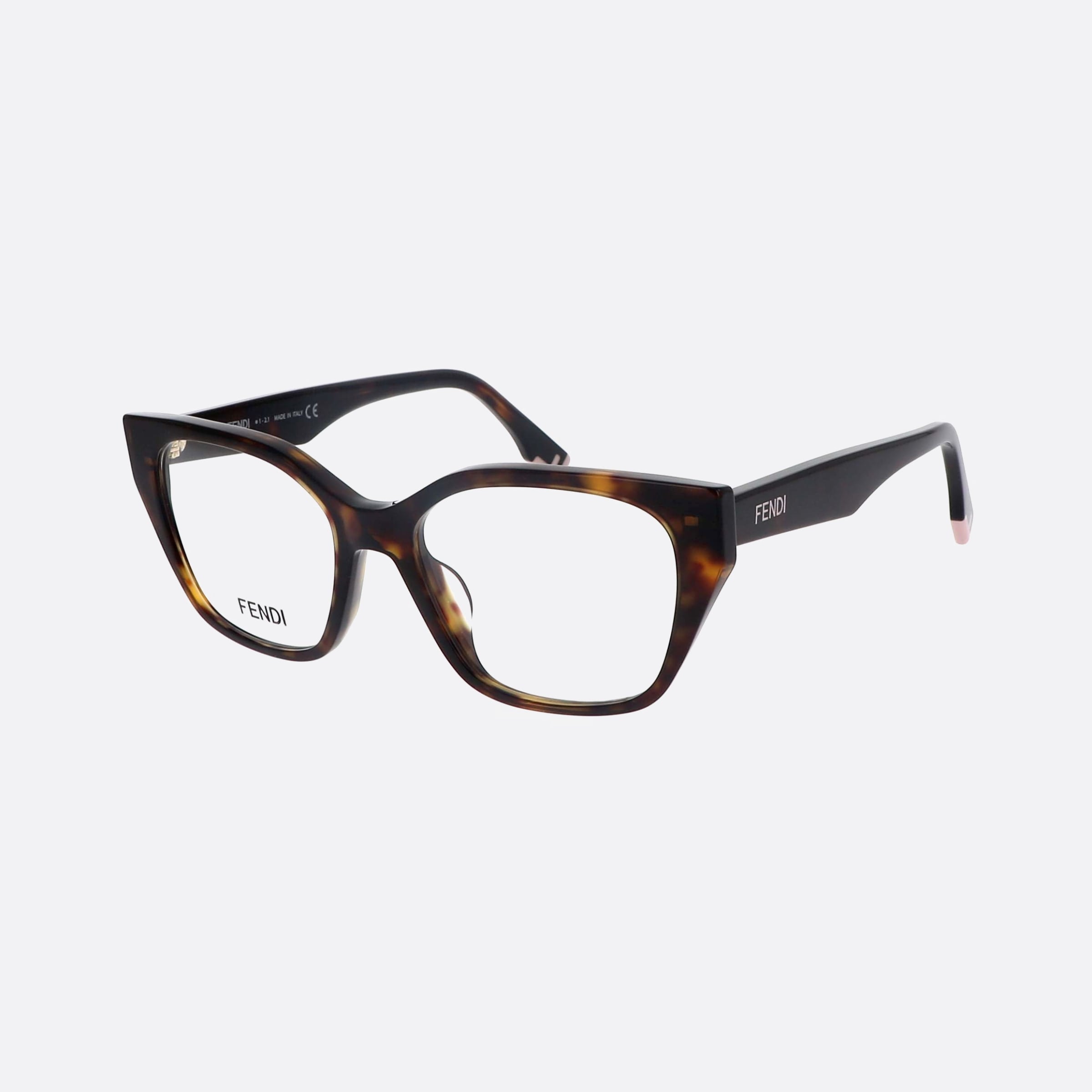 Fendi 52mm Way Fe50001i Havana Rectangle Women Eyeglasses - Main View