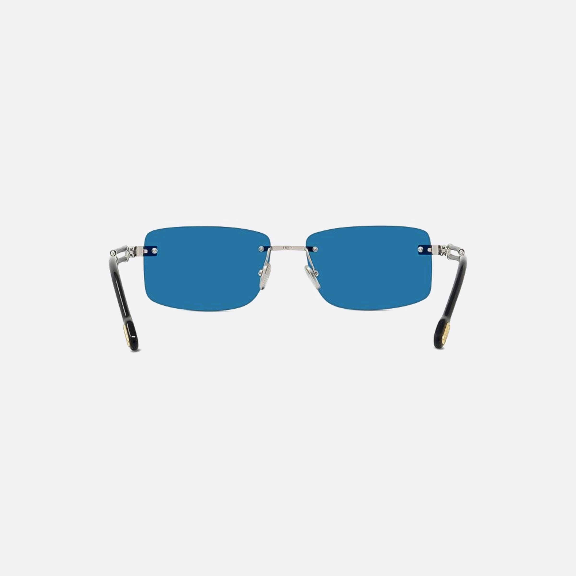 Fred 58mm Double Cable 16v Grey Squared Men Sunglasses - Additional Angle
