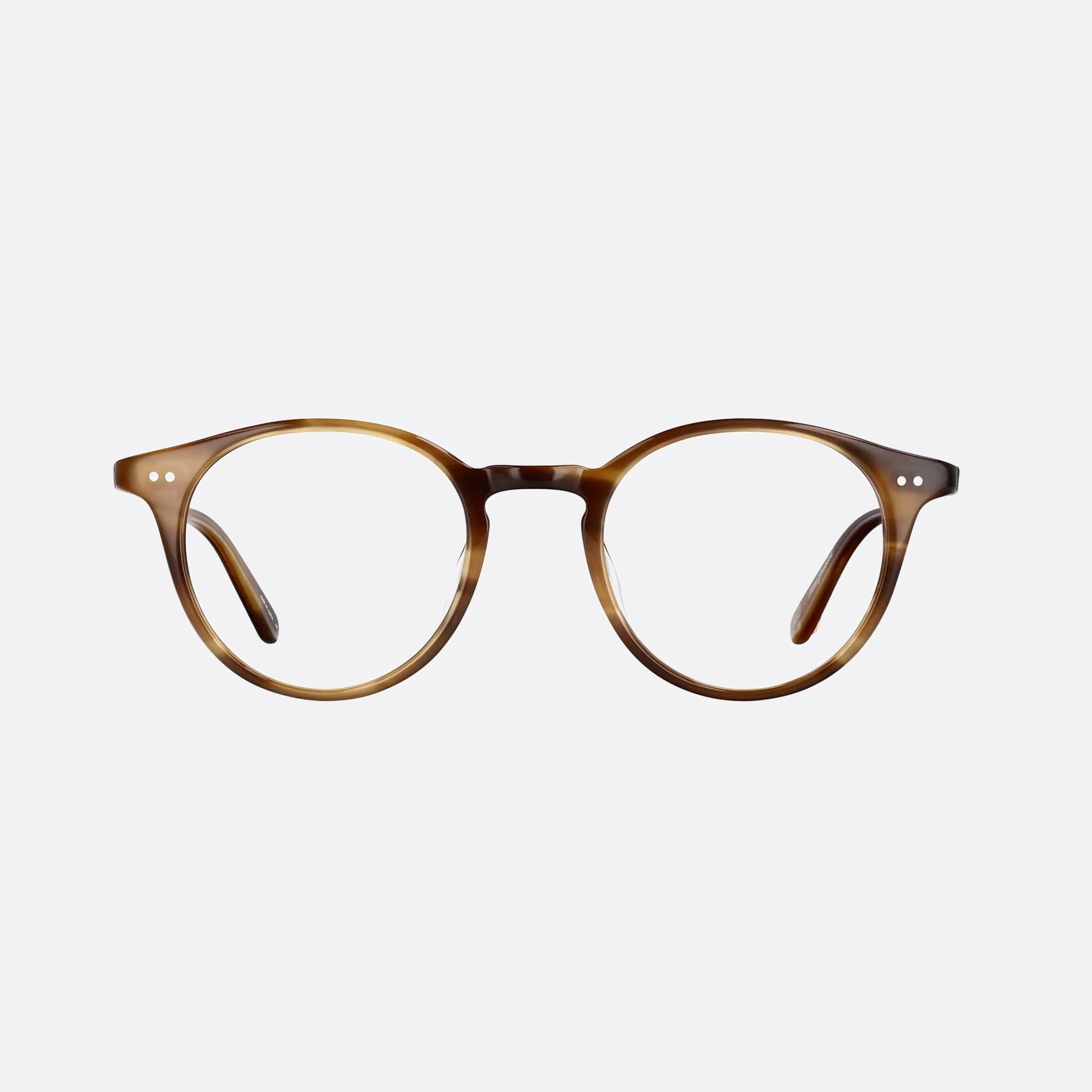 Garrett 45mm Leight Brt Havana Round Unisex Eyeglasses - Side View