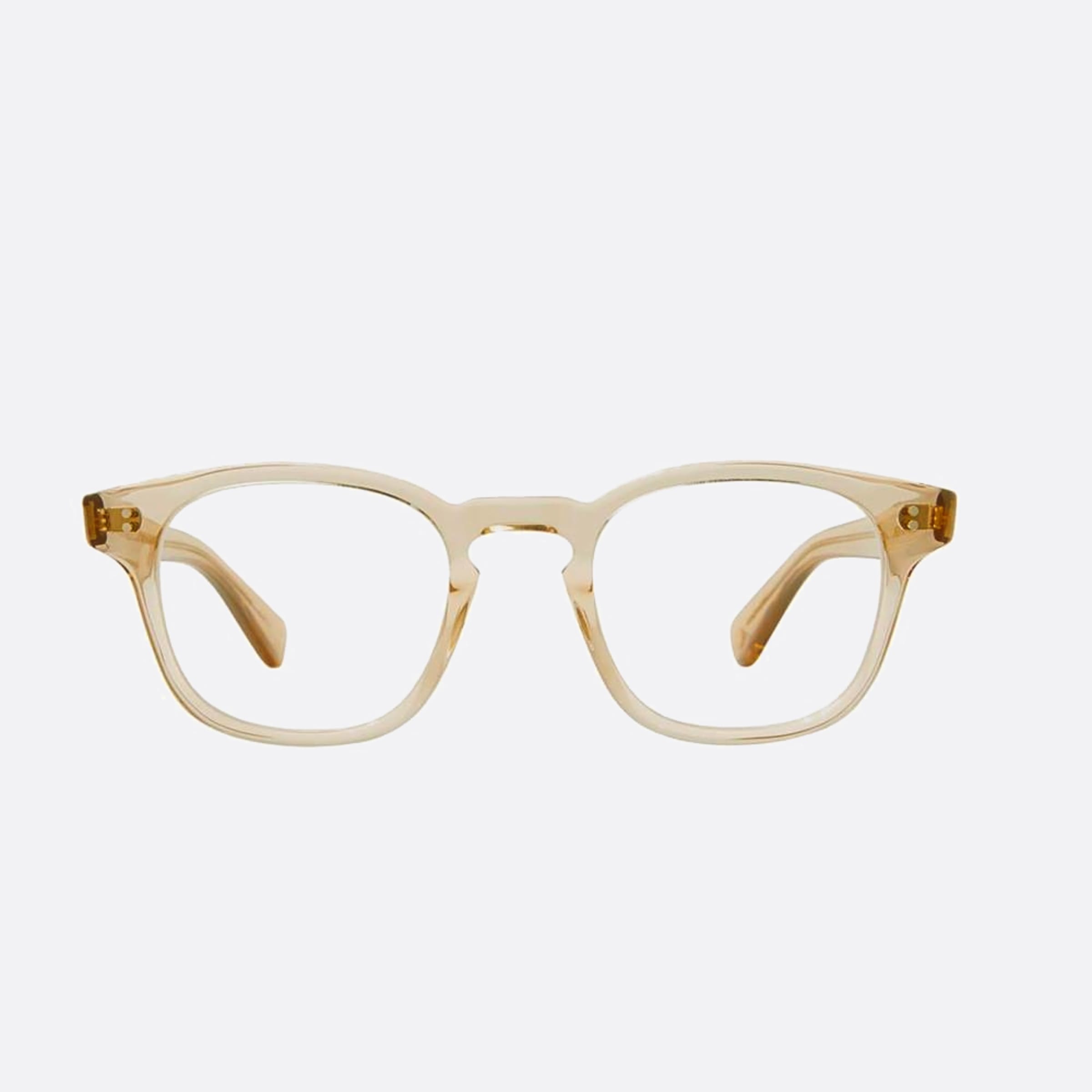 Garrett 47mm Leight Ace Bre Transparent Squared Unisex Eyeglasses - Main View