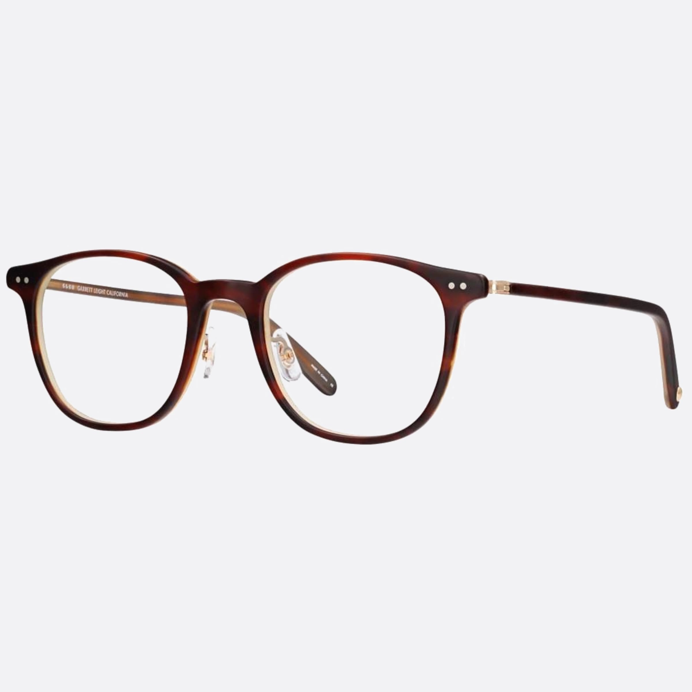 Garrett 48mm Leight Beach Mwht Brown Geometric Unisex Eyeglasses - Main View