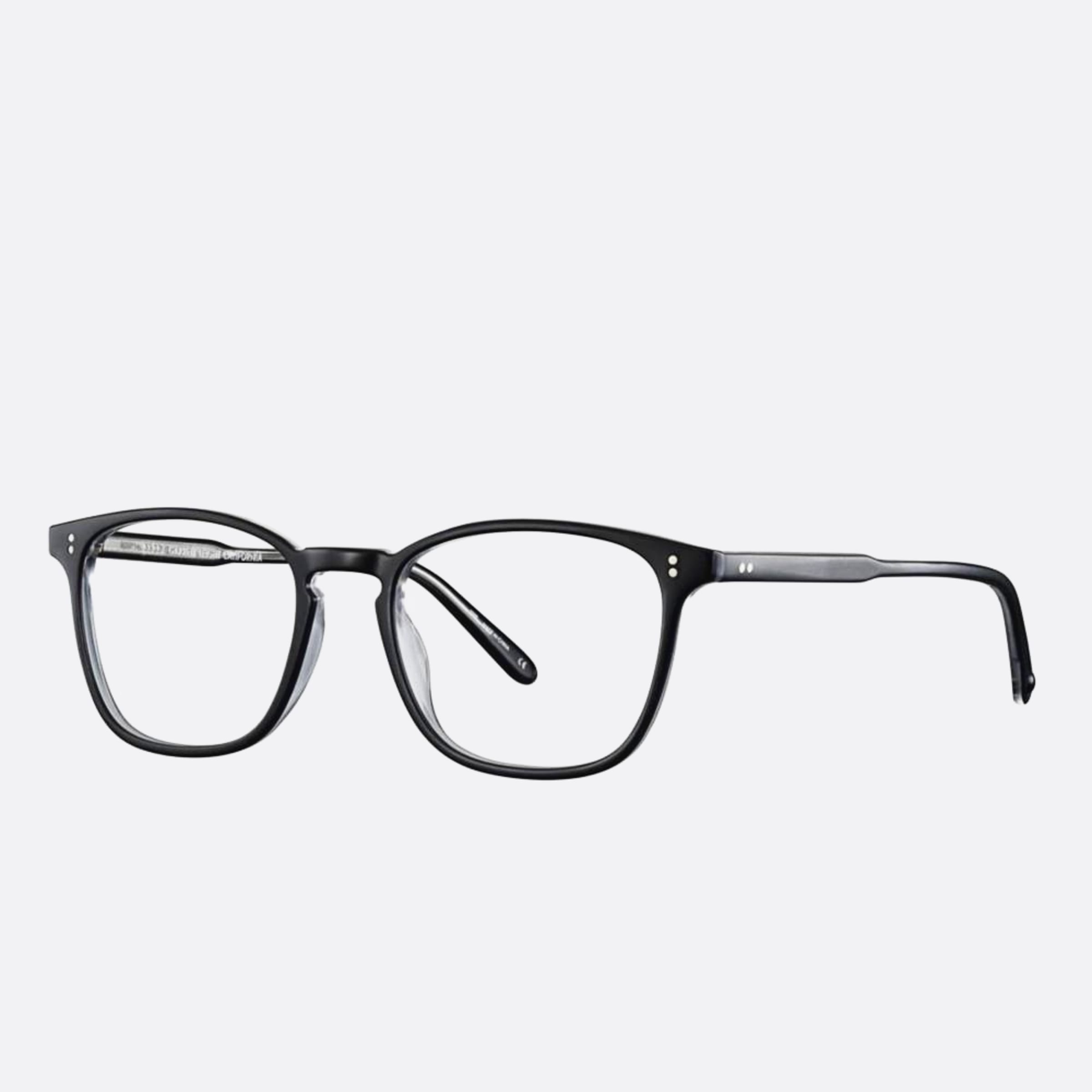 Garrett 48mm Leight Boon Mbk Black Geometric Unisex Eyeglasses - Side View