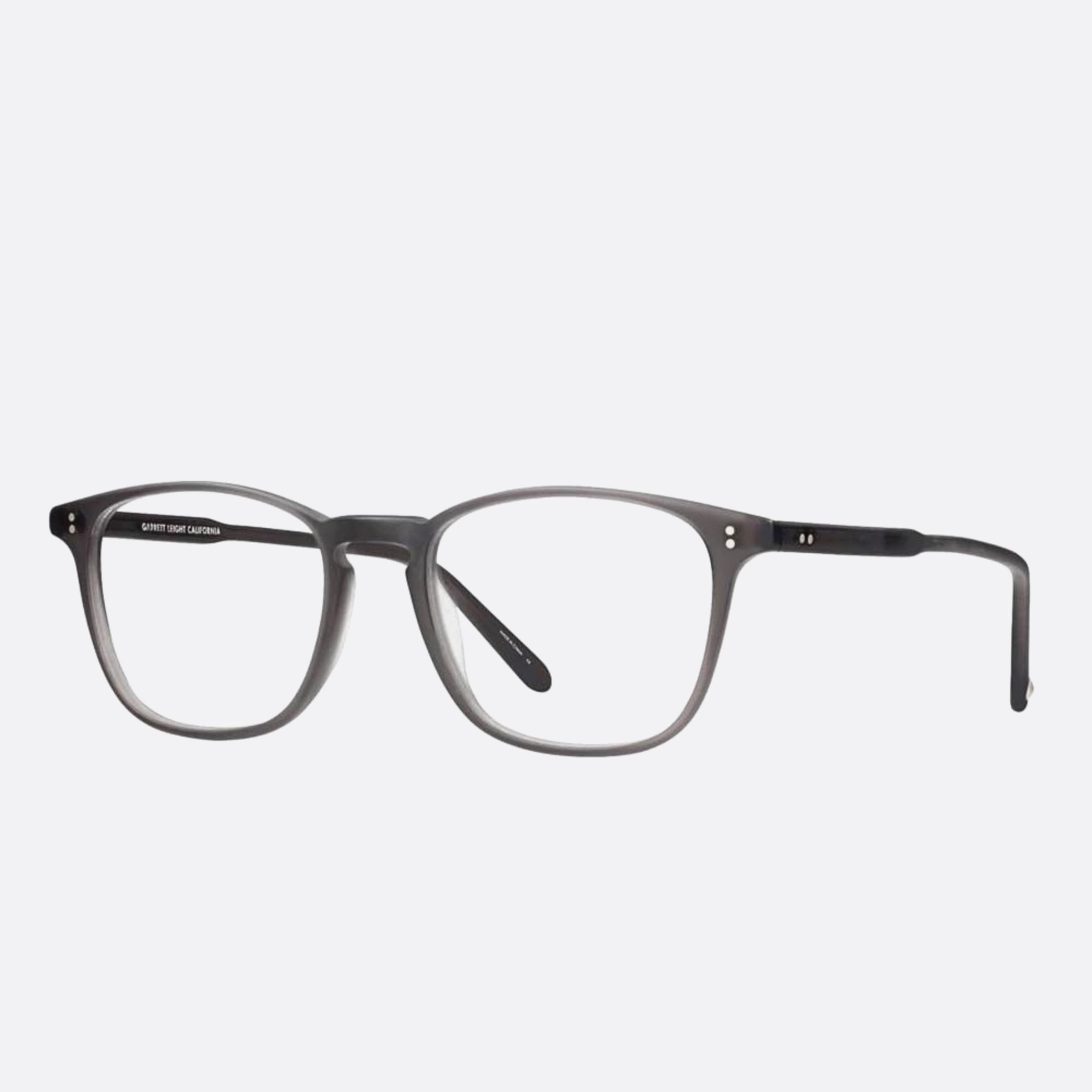 Garrett 48mm Leight Boon Mgcr Grey Geometric Unisex Eyeglasses - Side View