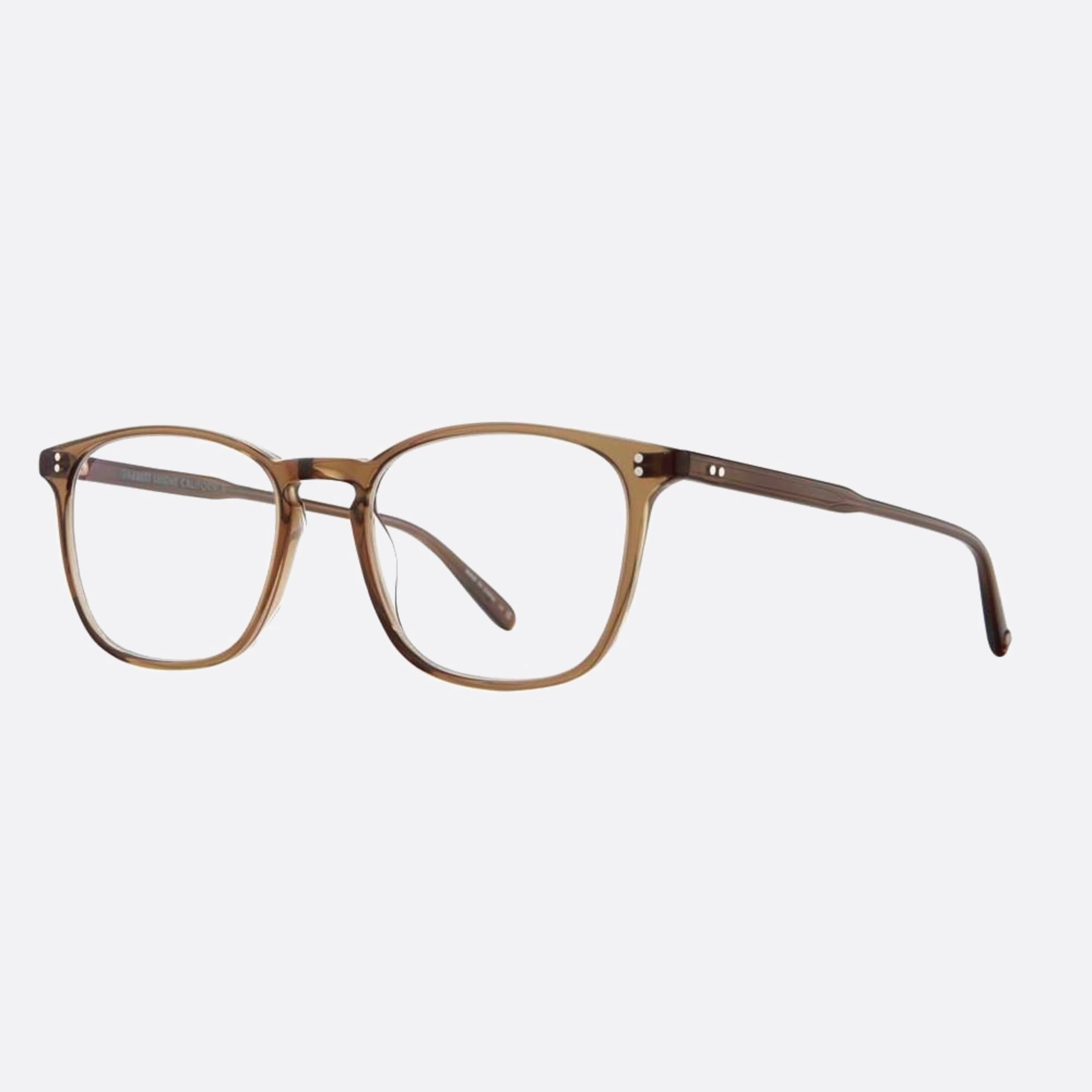 Garrett 48mm Leight Boon Olio Green Geometric Unisex Eyeglasses - Side View
