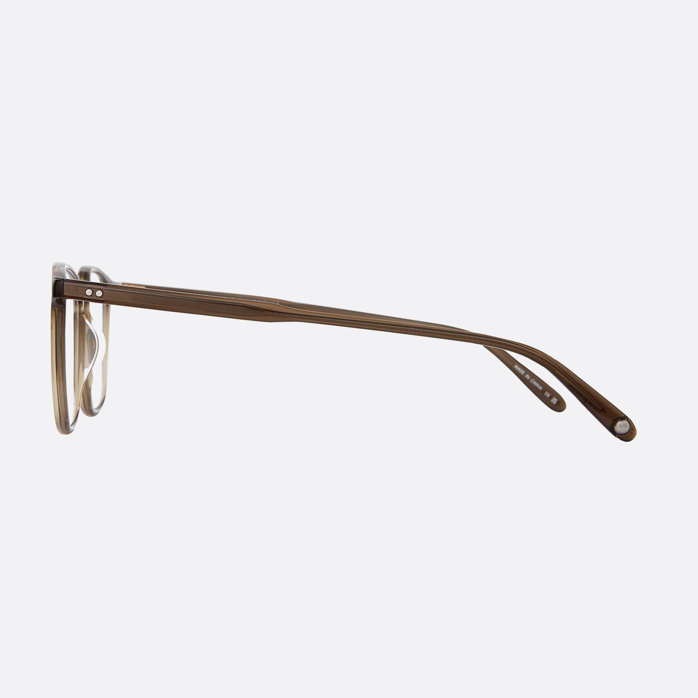 Garrett 48mm Leight Boon Olio Green Geometric Unisex Eyeglasses - Detail View