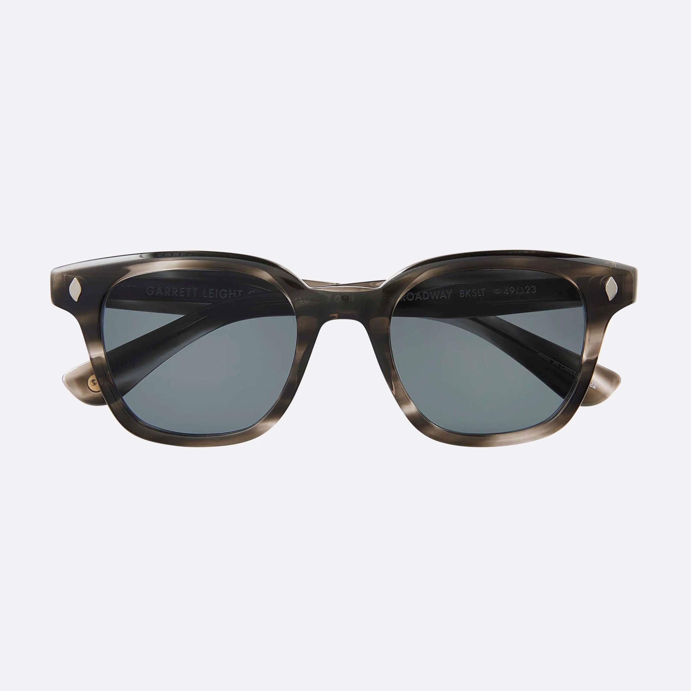 Garrett 49mm Leight Broadway Bkslt Sfpbs Tortoise Oval Unisex Sunglasses - Lifestyle Shot